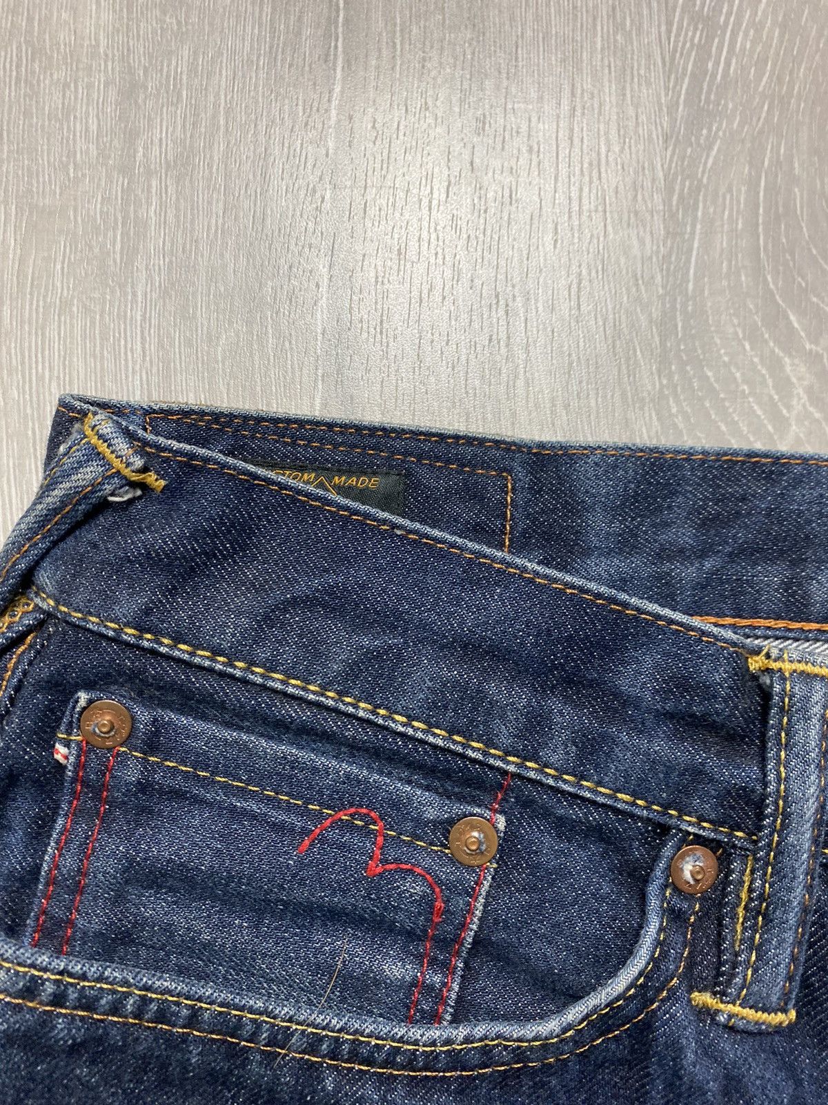 Evisu Evisu vintage jeans navy white seagulls big logo Size US 30 / EU 46 - 7 Thumbnail