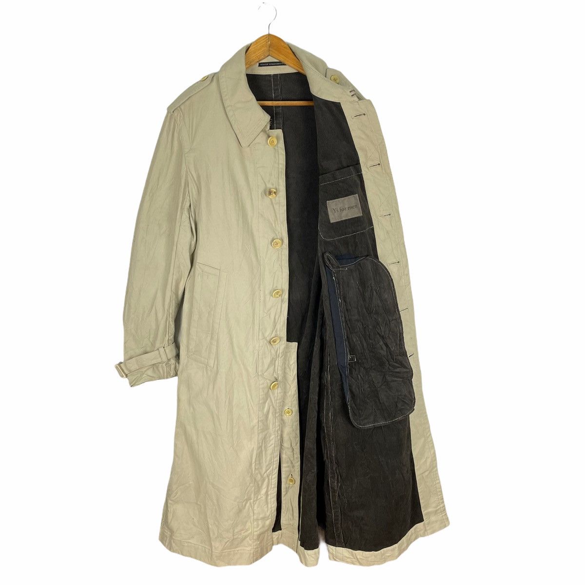 Yohji Yamamoto 🌟YS FOR MEN Runway long Parka Jacket With Belt Size US XL / EU 56 / 4 - 1 Thumbnail