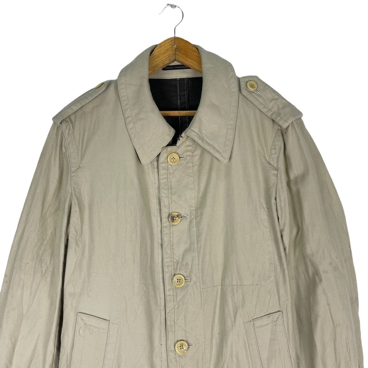 Yohji Yamamoto 🌟YS FOR MEN Runway long Parka Jacket With Belt Size US XL / EU 56 / 4 - 5 Thumbnail