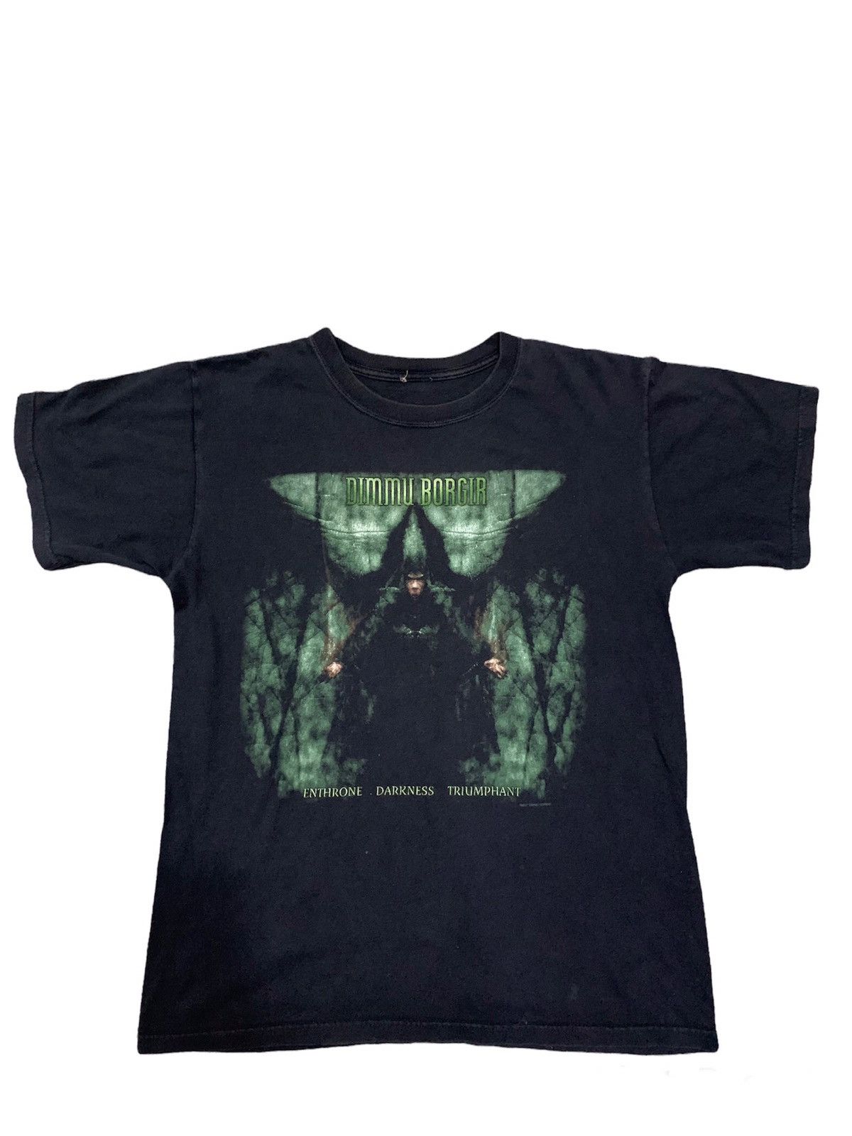 Band Tees × Vintage Vintage Black Metal Dimmu Borgir Ethrone Darkness Triumphant Size US M / EU 48-50 / 2 - 2 Thumbnail