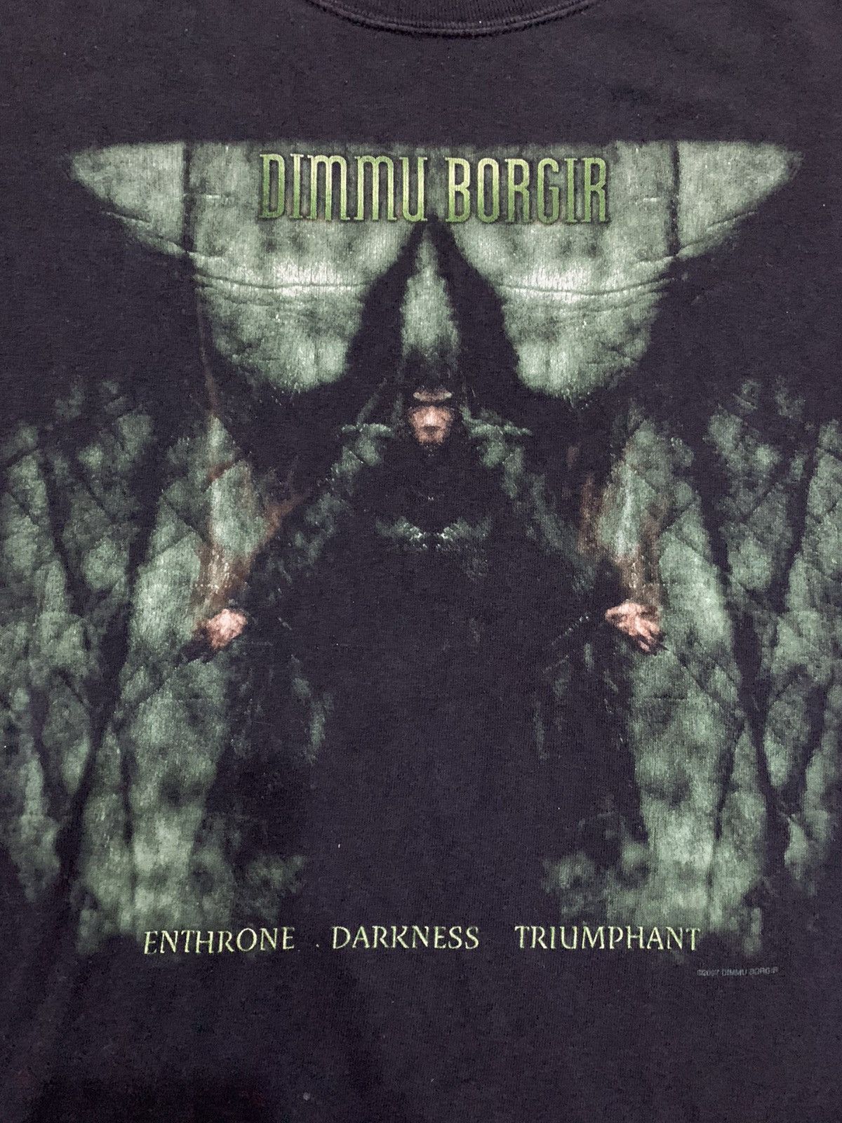 Band Tees × Vintage Vintage Black Metal Dimmu Borgir Ethrone Darkness Triumphant Size US M / EU 48-50 / 2 - 4 Thumbnail