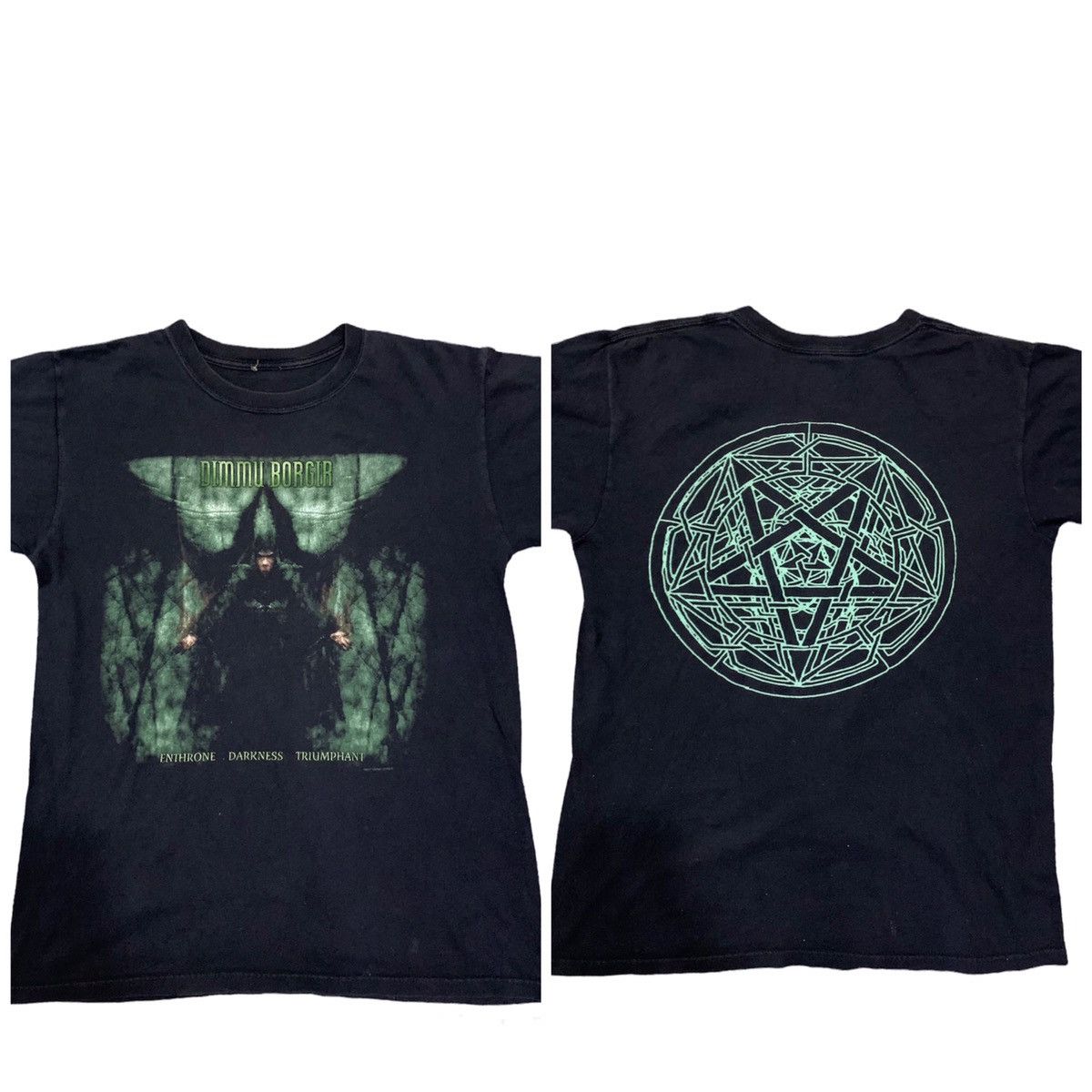 Band Tees × Vintage Vintage Black Metal Dimmu Borgir Ethrone Darkness Triumphant Size US M / EU 48-50 / 2 - 1 Thumbnail