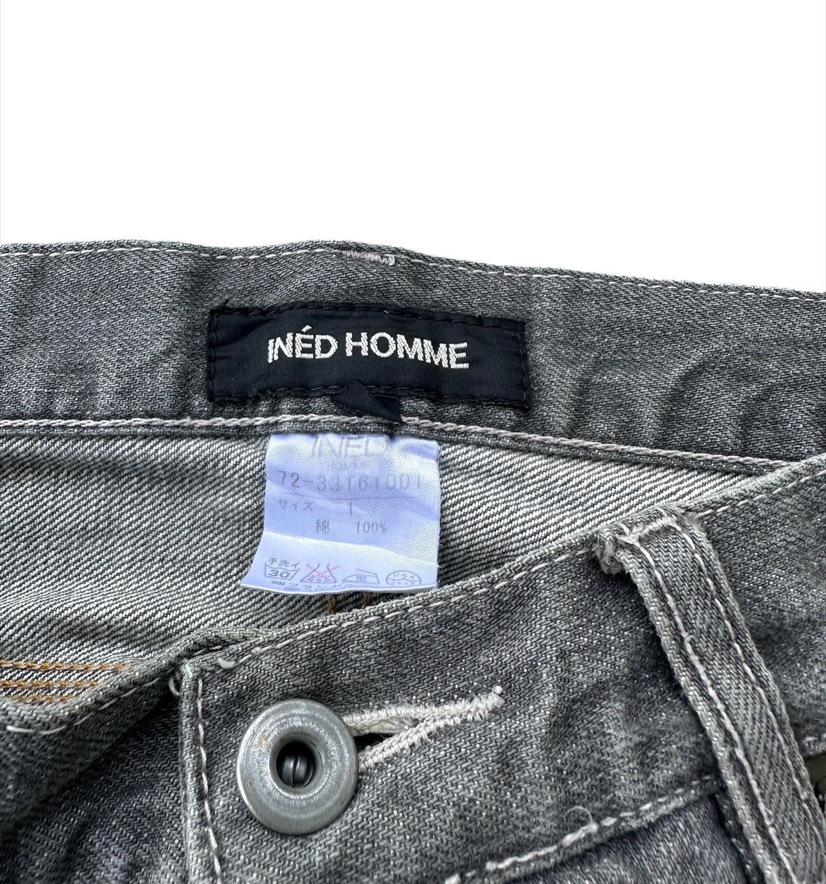 Yohji Yamamoto 29x30 Ined homme denim jeans Size US 29 - 2 Thumbnail