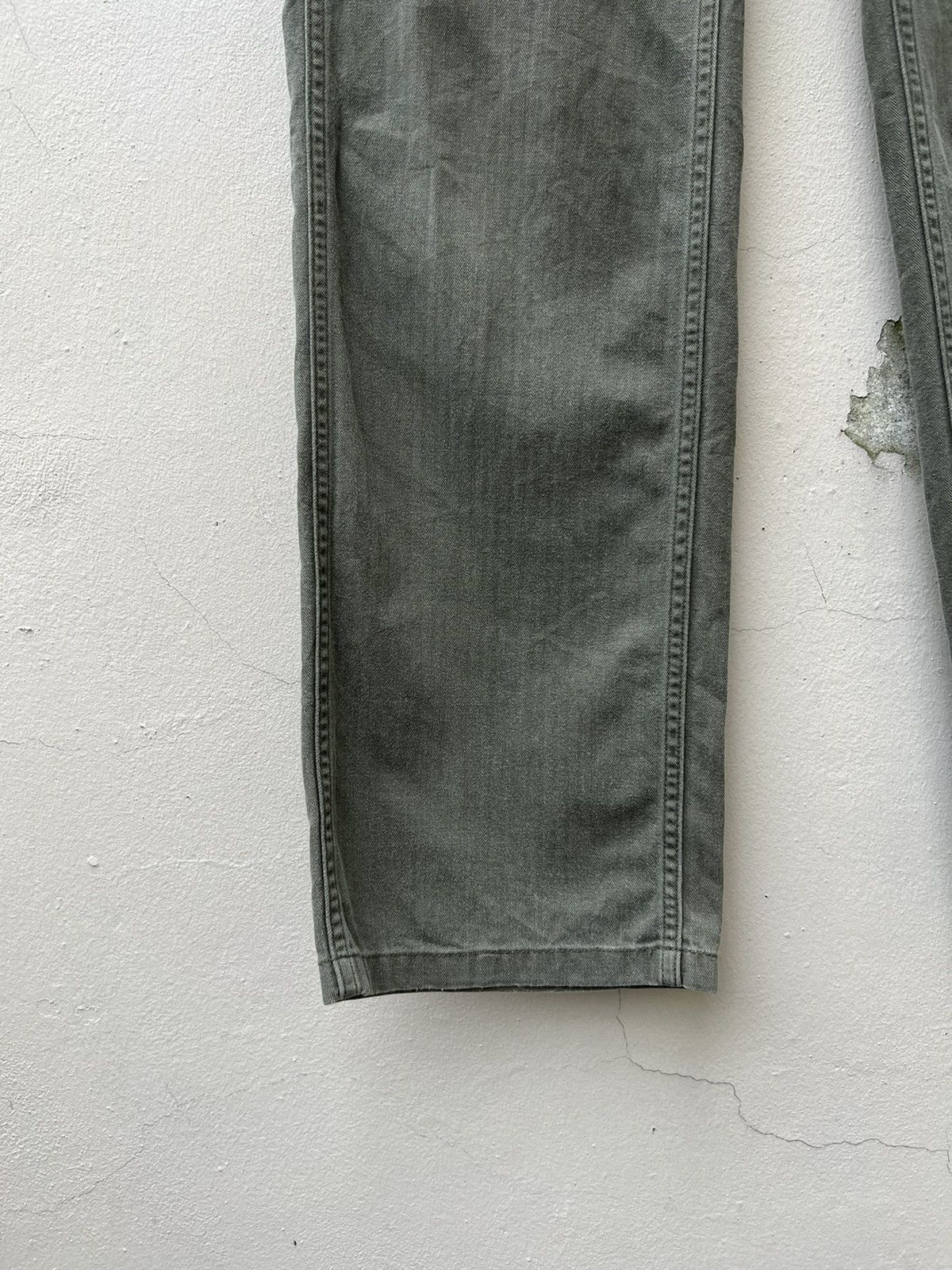 Denime × Vintage Vintage DENIME Japan Hbt Striped Fatigue Pant Size US 31 - 9 Thumbnail