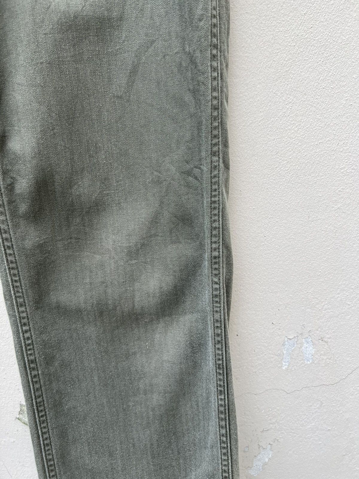 Denime × Vintage Vintage DENIME Japan Hbt Striped Fatigue Pant Size US 31 - 12 Thumbnail
