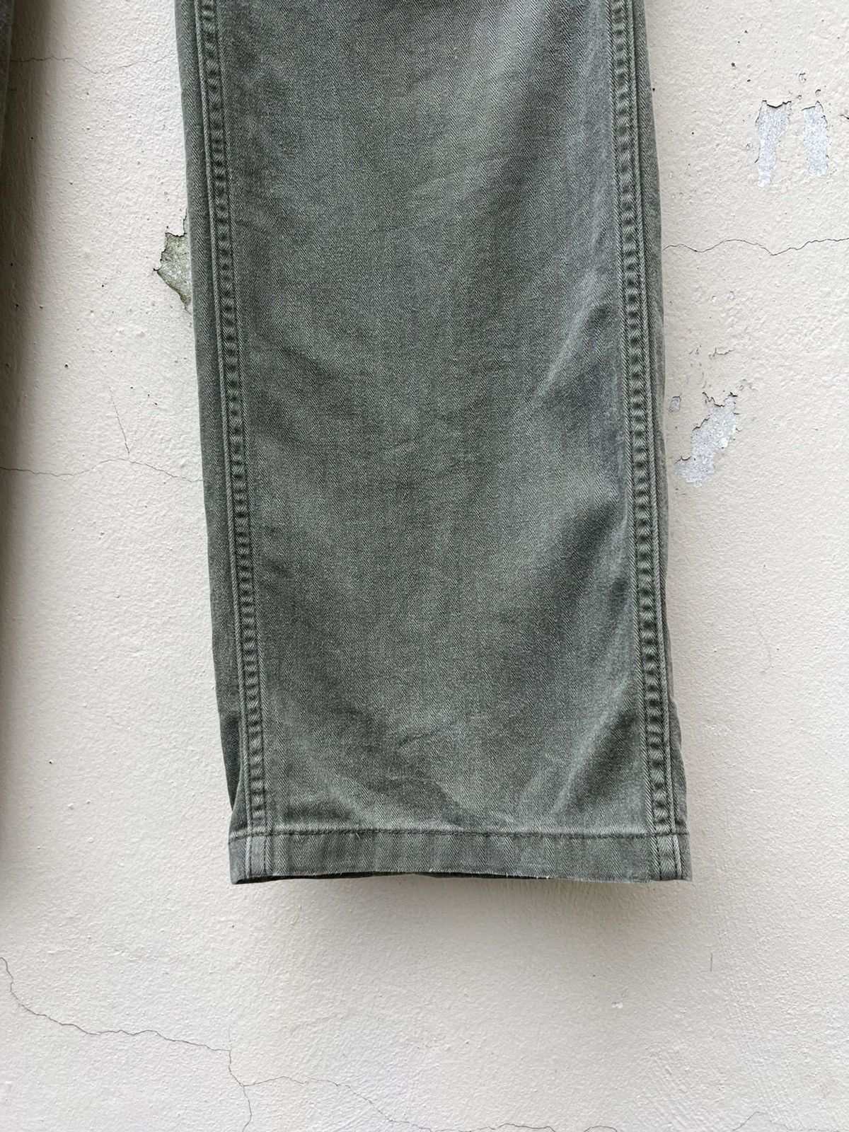 Denime × Vintage Vintage DENIME Japan Hbt Striped Fatigue Pant Size US 31 - 13 Thumbnail