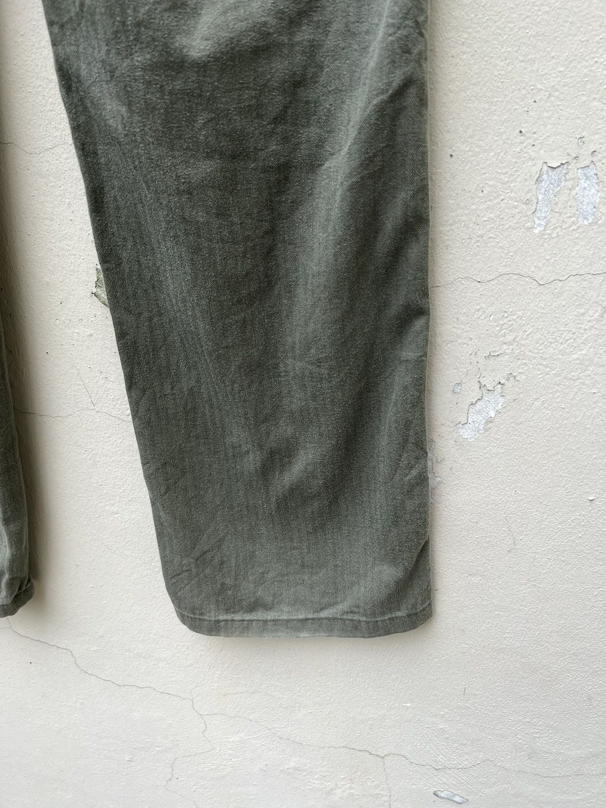 Denime × Vintage Vintage DENIME Japan Hbt Striped Fatigue Pant Size US 31 - 18 Thumbnail