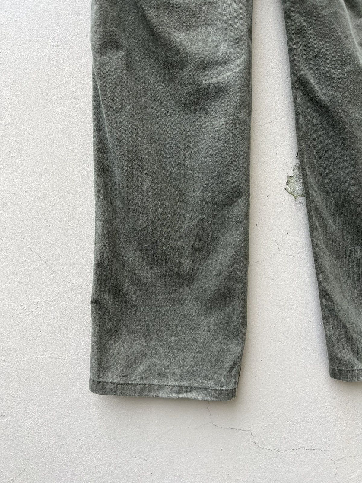 Denime × Vintage Vintage DENIME Japan Hbt Striped Fatigue Pant Size US 31 - 16 Thumbnail