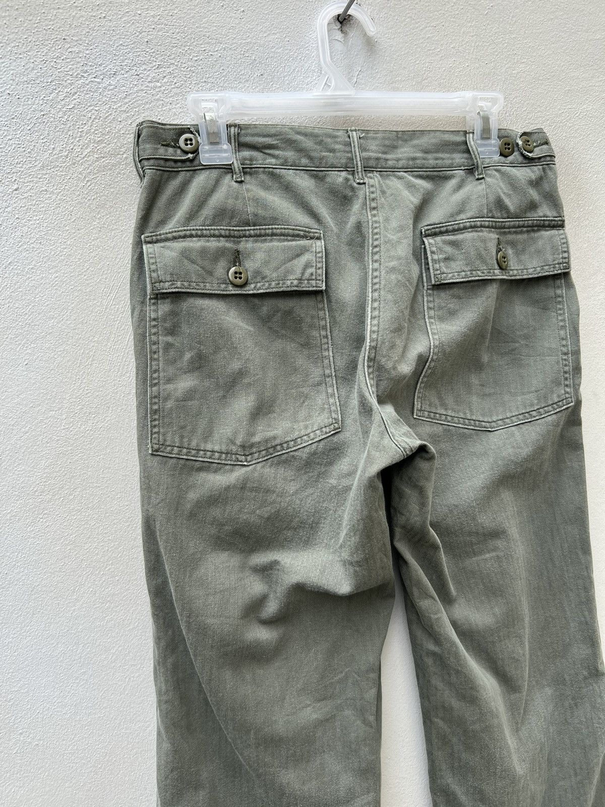 Denime × Vintage Vintage DENIME Japan Hbt Striped Fatigue Pant Size US 31 - 15 Thumbnail