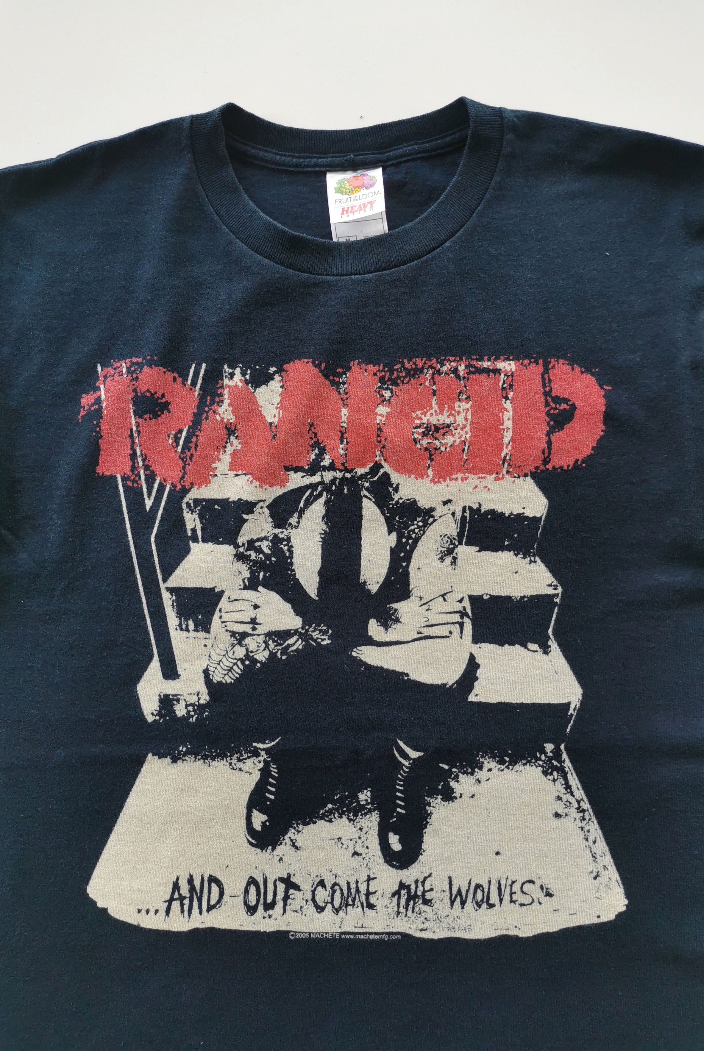 image of Band Tees x Vintage Rancid And Out Come The Wolves Band Shirt in Black, Men's (Size Medium)