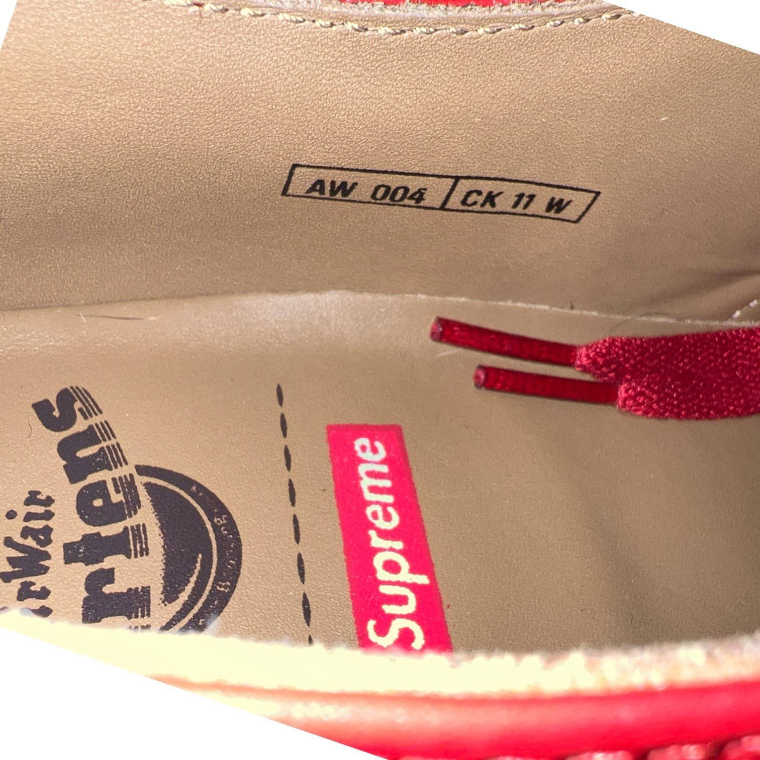 Supreme Supreme x Dr. Marten 1461 Spider Web red Size US 8 / EU 41 - 5 Thumbnail