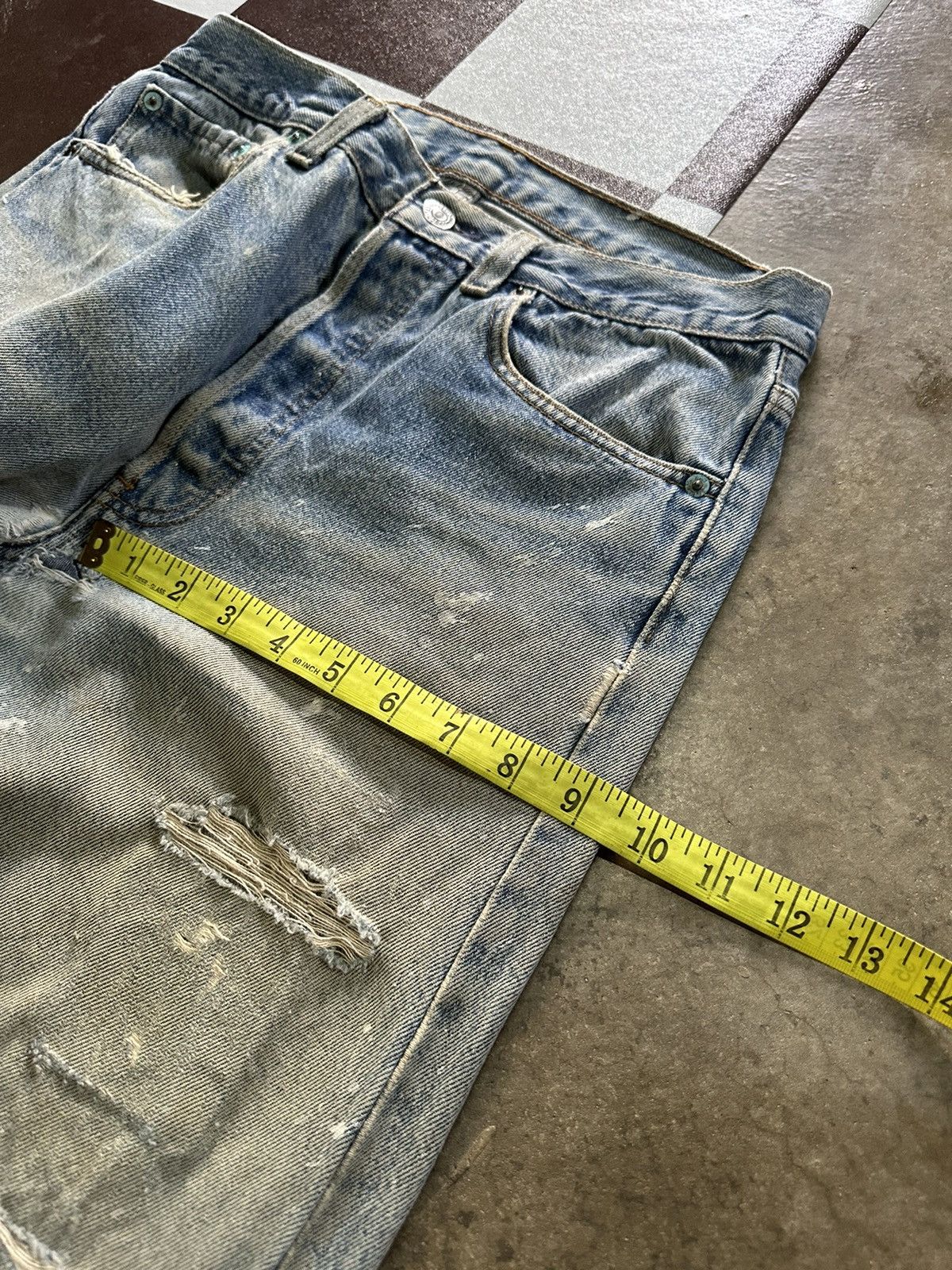 Levi's 30x32 Vintage 90s Levi’s 501 rusty wash blue denim jeans Size US 30 / EU 46 - 13 Thumbnail