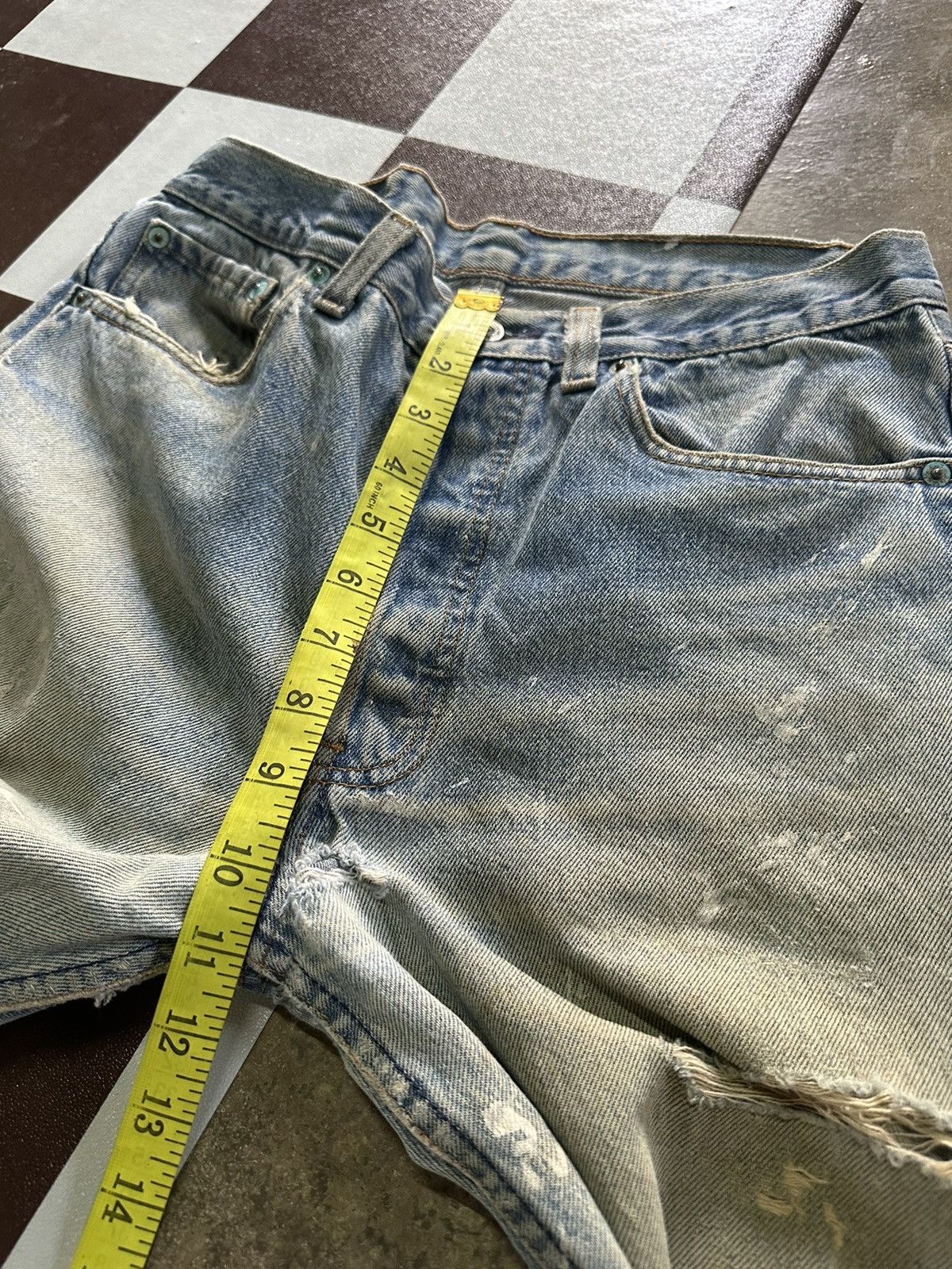 Levi's 30x32 Vintage 90s Levi’s 501 rusty wash blue denim jeans Size US 30 / EU 46 - 14 Thumbnail