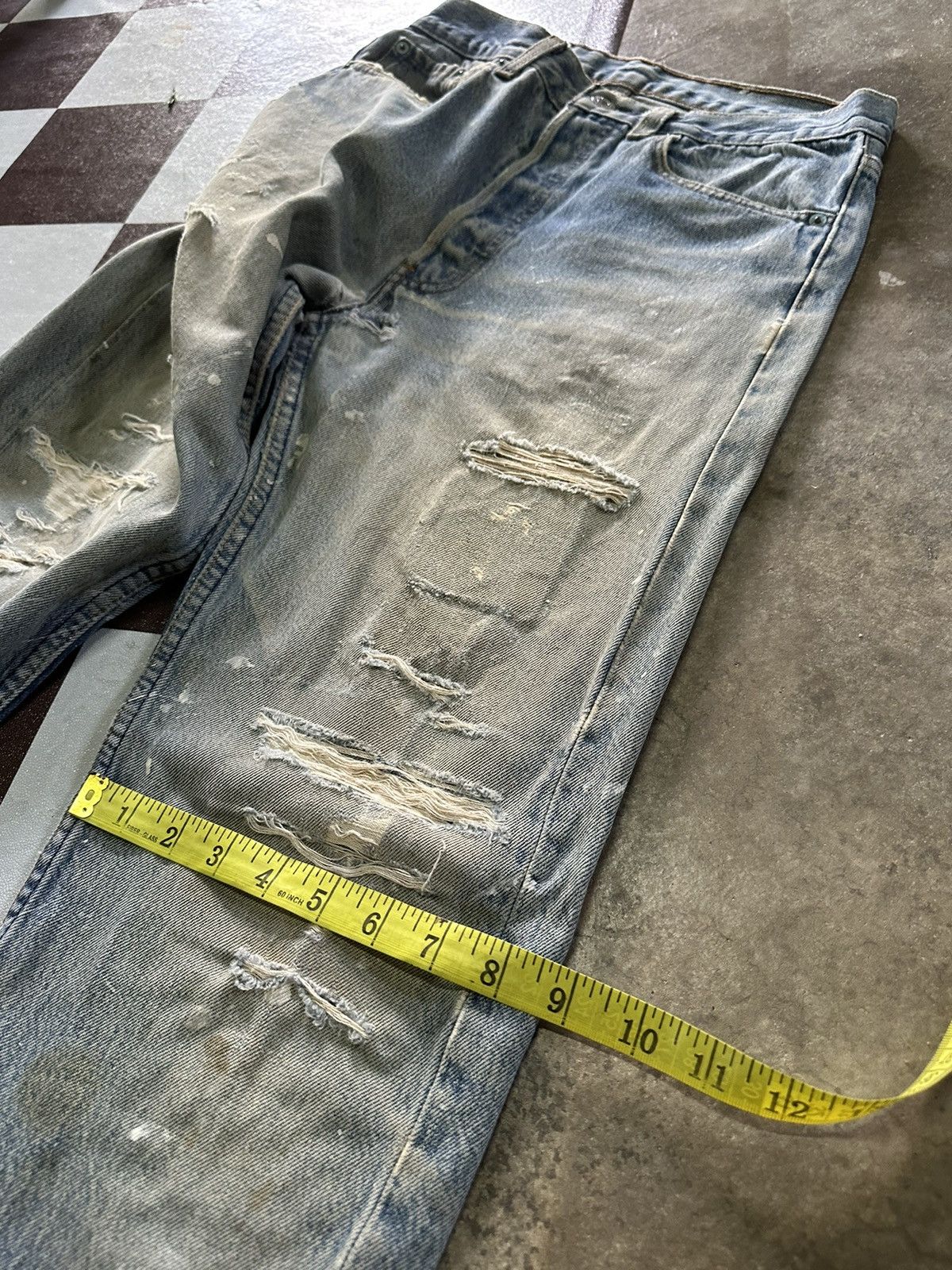 Levi's 30x32 Vintage 90s Levi’s 501 rusty wash blue denim jeans Size US 30 / EU 46 - 12 Thumbnail