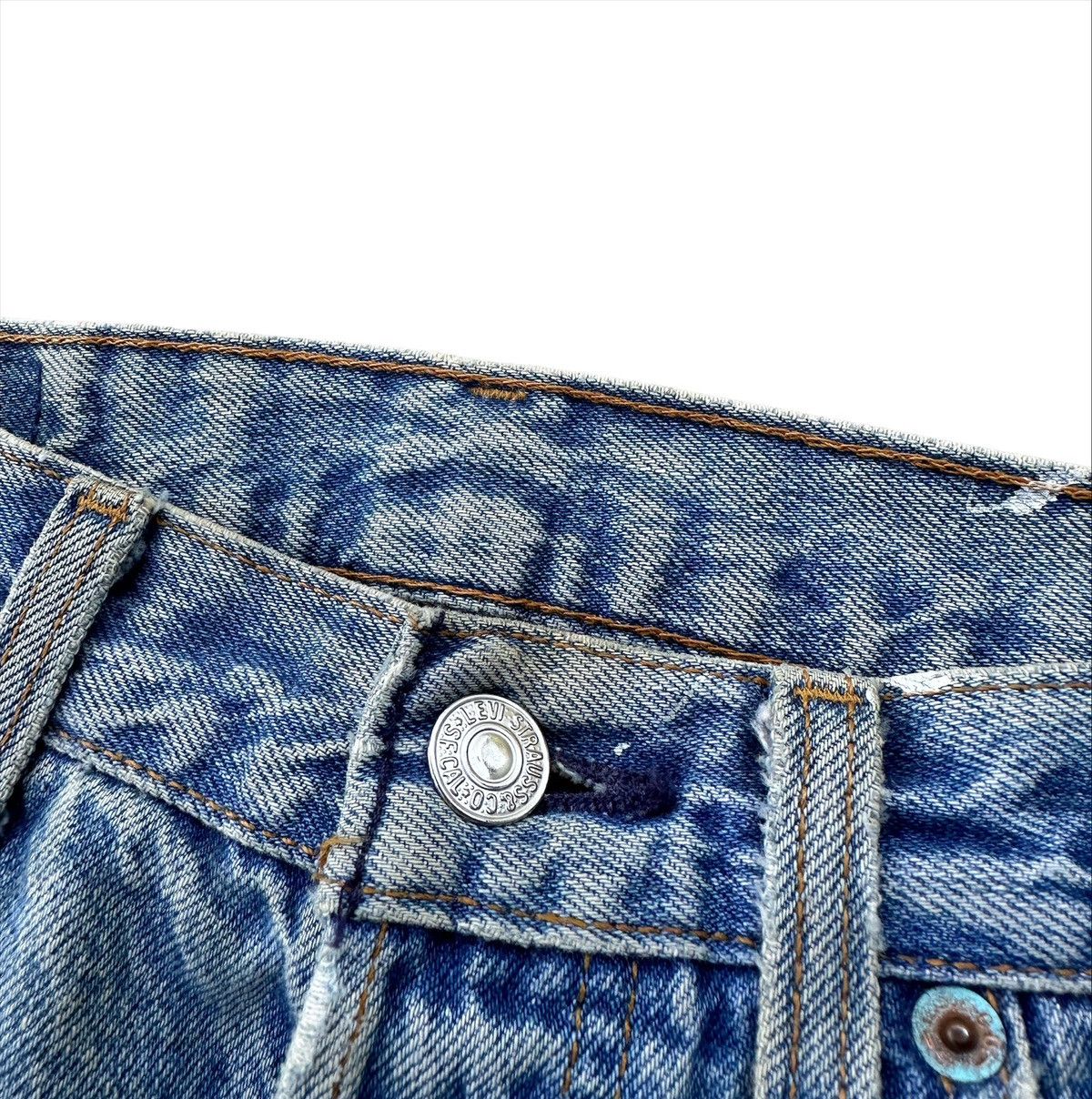 Levi's 30x32 Vintage 90s Levi’s 501 rusty wash blue denim jeans Size US 30 / EU 46 - 3 Thumbnail