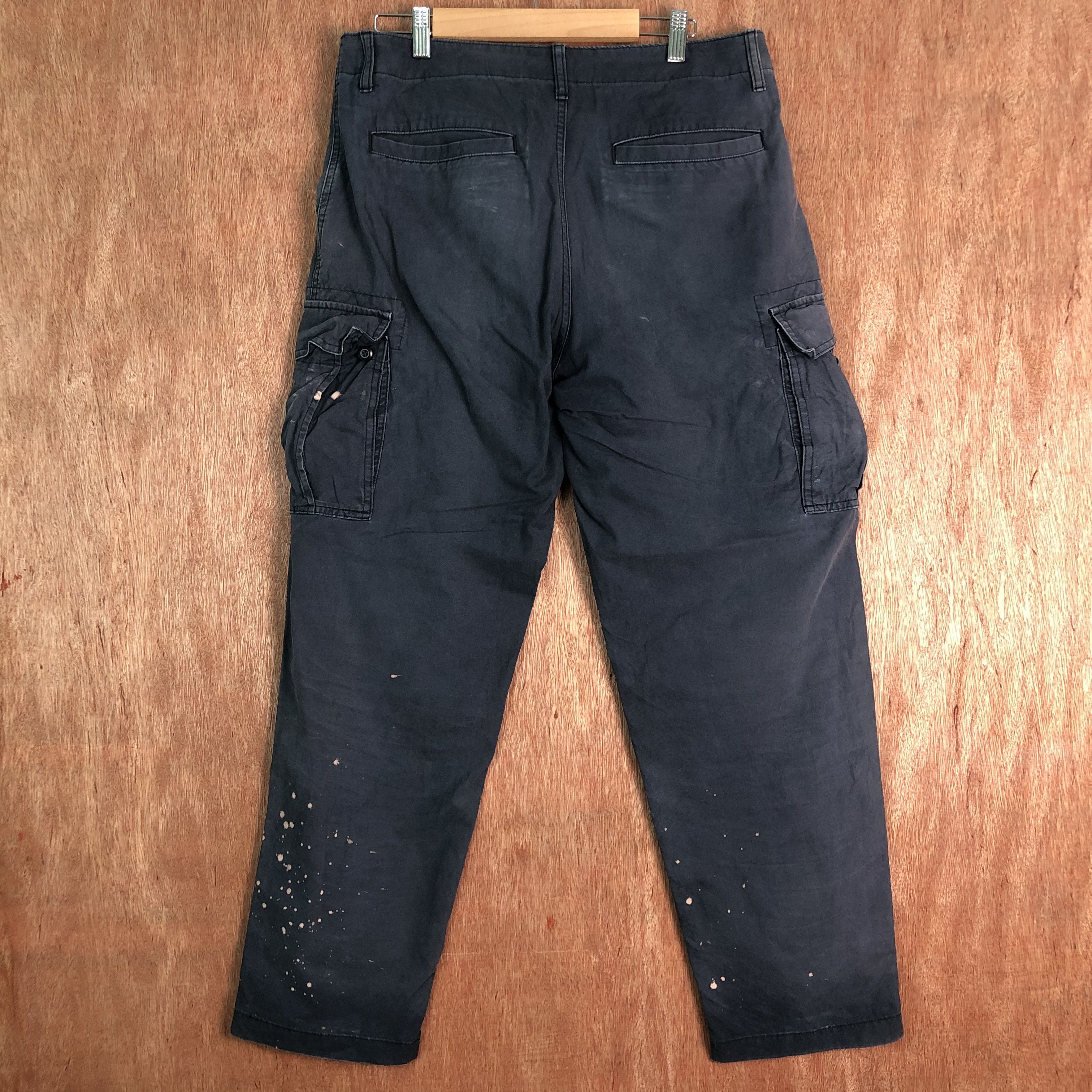 Japanese Brand × Uniqlo DLL Uniqlo Blue Faded Multipocket Tactical Cargo Pants #c099 Size US 32 / EU 48 - 7 Thumbnail