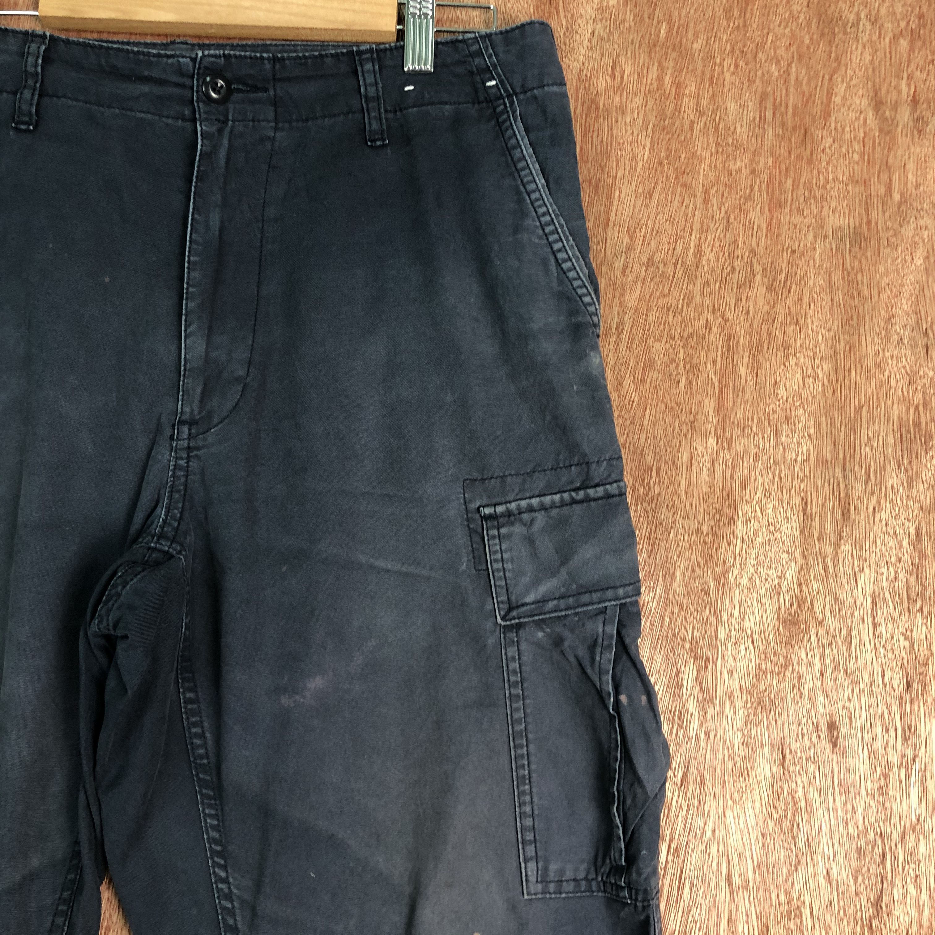 Japanese Brand × Uniqlo DLL Uniqlo Blue Faded Multipocket Tactical Cargo Pants #c099 Size US 32 / EU 48 - 4 Thumbnail