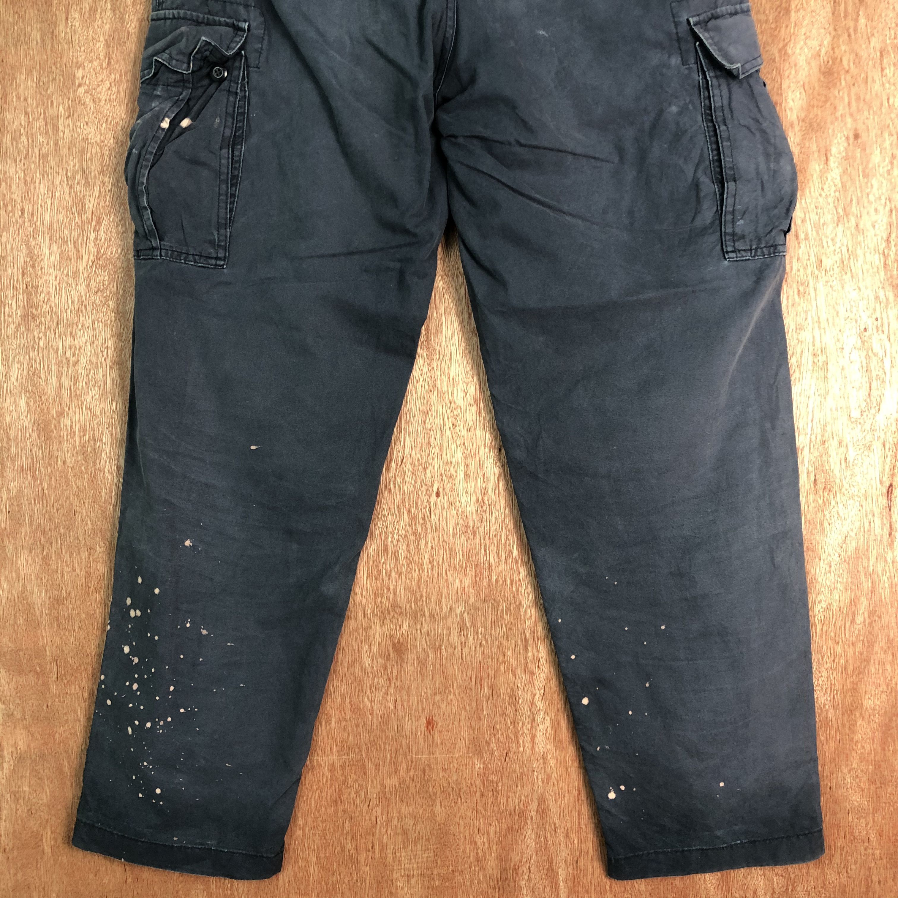 Japanese Brand × Uniqlo DLL Uniqlo Blue Faded Multipocket Tactical Cargo Pants #c099 Size US 32 / EU 48 - 9 Thumbnail