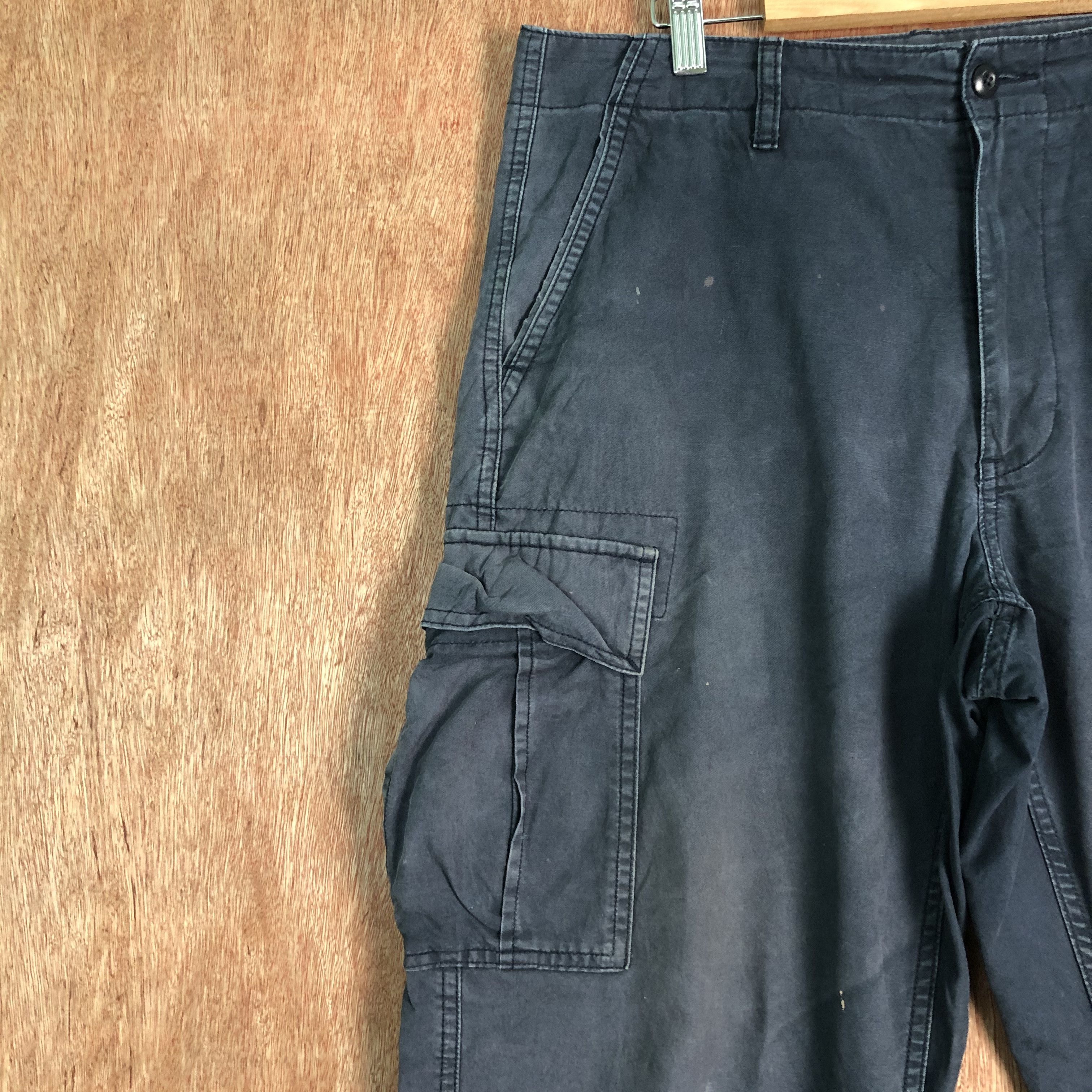Japanese Brand × Uniqlo DLL Uniqlo Blue Faded Multipocket Tactical Cargo Pants #c099 Size US 32 / EU 48 - 5 Thumbnail