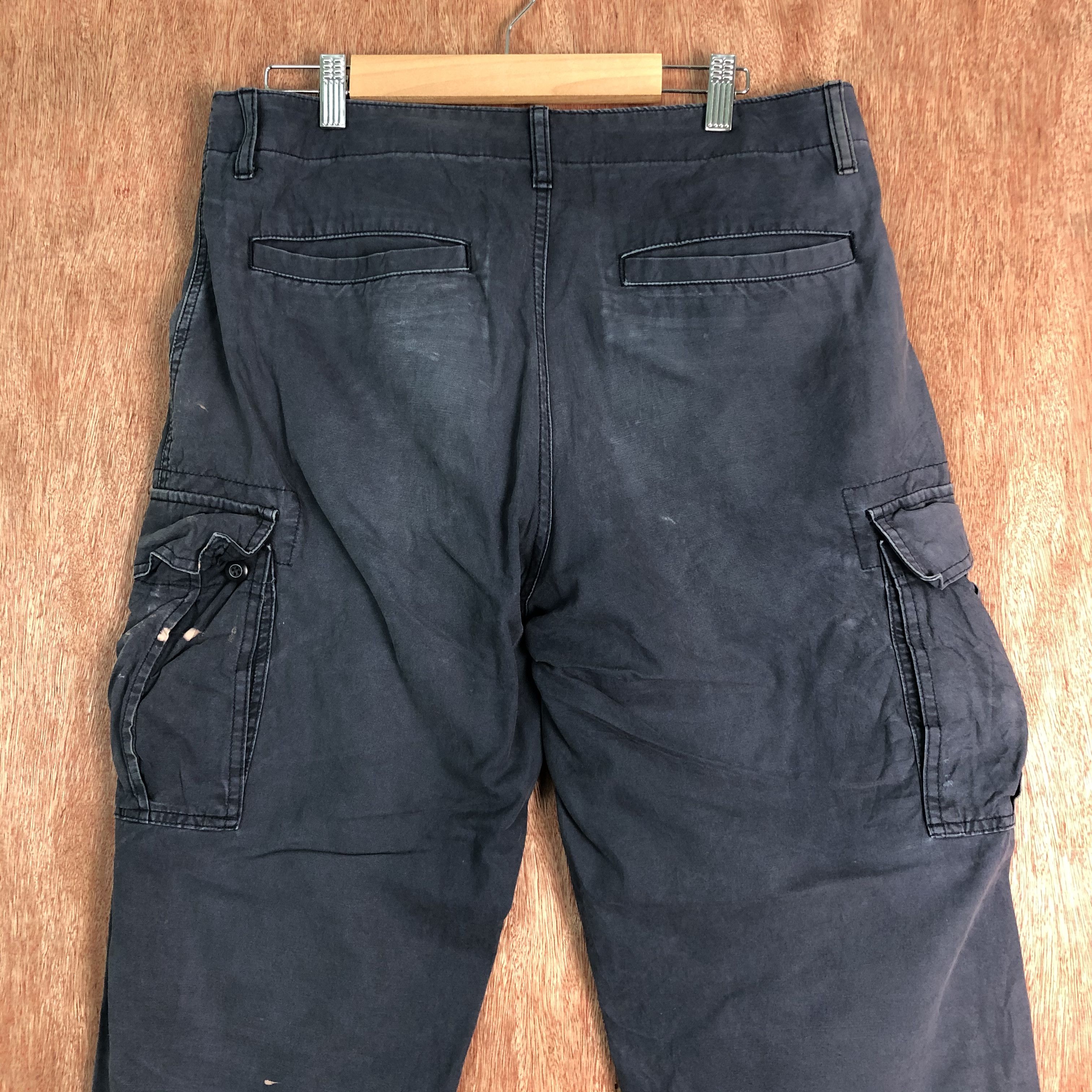 Japanese Brand × Uniqlo DLL Uniqlo Blue Faded Multipocket Tactical Cargo Pants #c099 Size US 32 / EU 48 - 8 Thumbnail