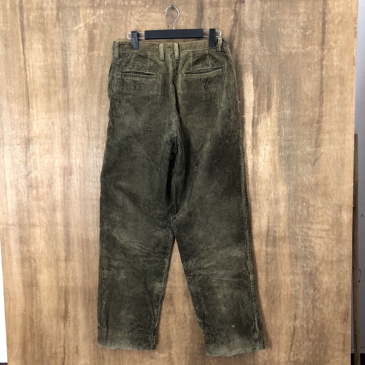 Uniqlo Uniqlo Green corduroy vintage Casual pants #6303 Size US 28 / EU 44 - 4 Thumbnail
