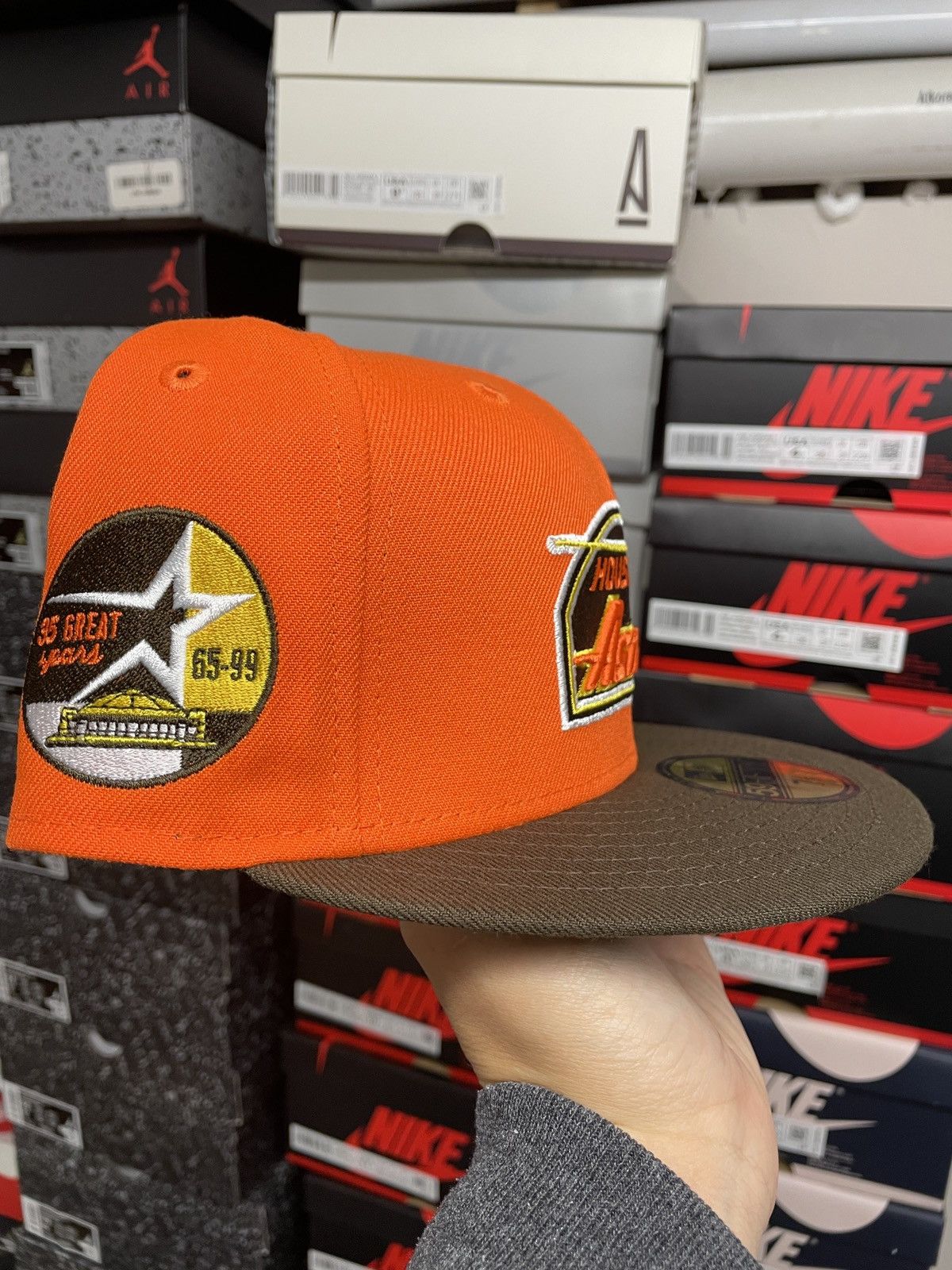 MLB × New Era 7 1/8 Orange Brown Houston Astros 35 Fall Pack Hatdreams Size ONE SIZE - 3 Thumbnail