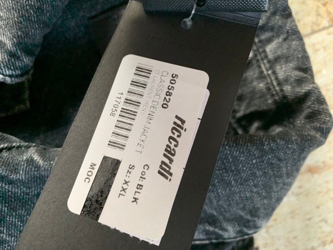 Saint Laurent Paris Waiting Sunset Embroidered Denim Jacket in Vintage Black Size US XS / EU 42 / 0 - 6 Thumbnail
