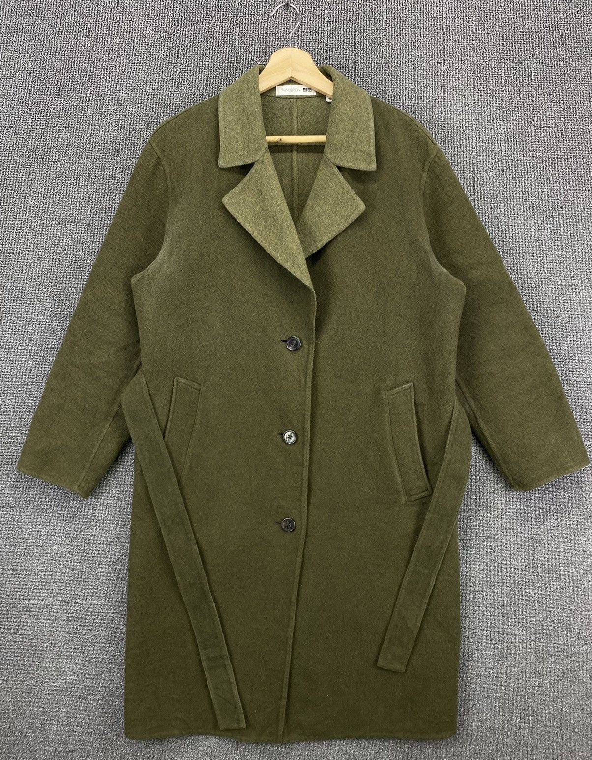 JW Anderson × Uniqlo Vintage J.W Anderson x Uniqlo Trench Coat Wool Long Jacket Size L / US 10 / IT 46 - 1 Thumbnail