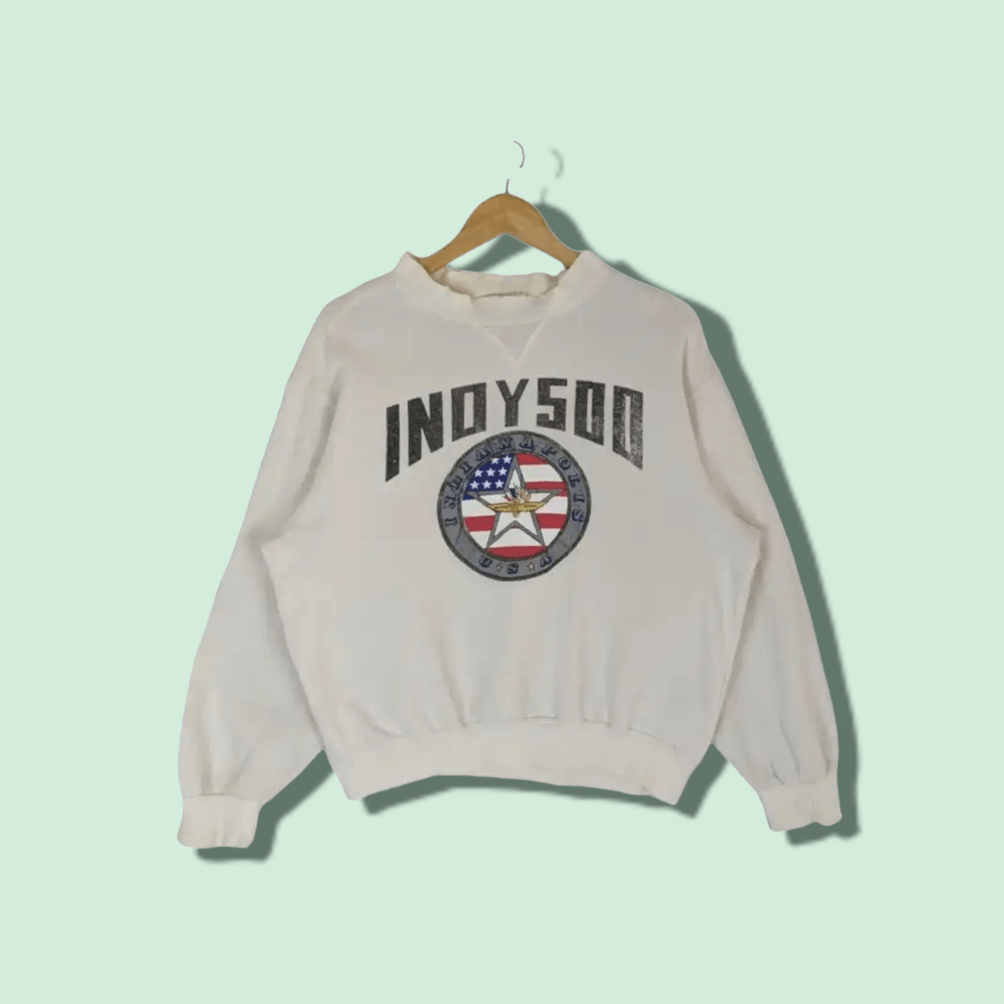 Japanese Brand INDIANAPOLIS Indy 500 Jumper Sweatshirt Size M / US 6-8 / IT 42-44 - 1 Thumbnail