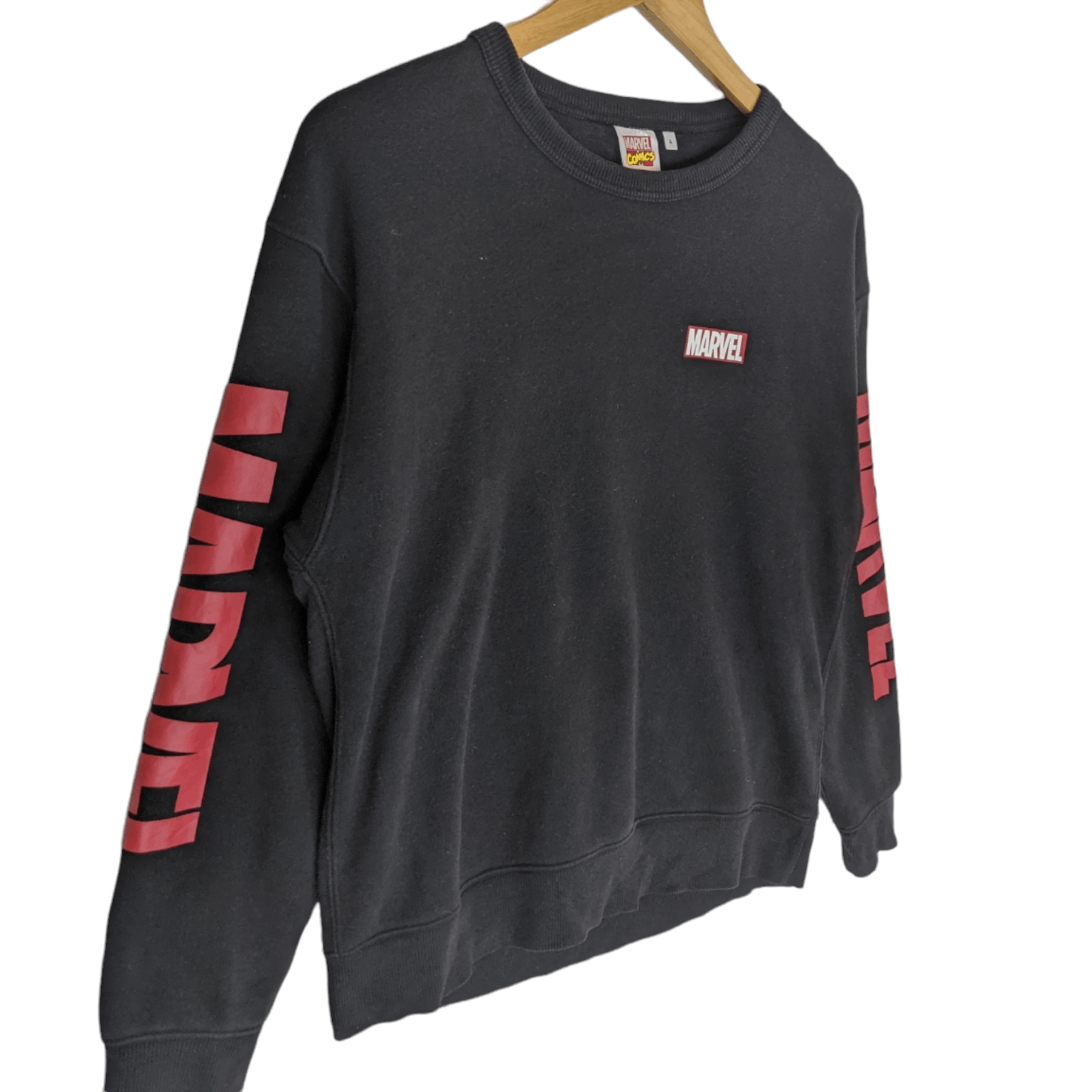 Japanese Brand × Marvel Comics MARVEL Sidetape Crewneck Jumper Sweatshirt Size US S / EU 44-46 / 1 - 3 Thumbnail