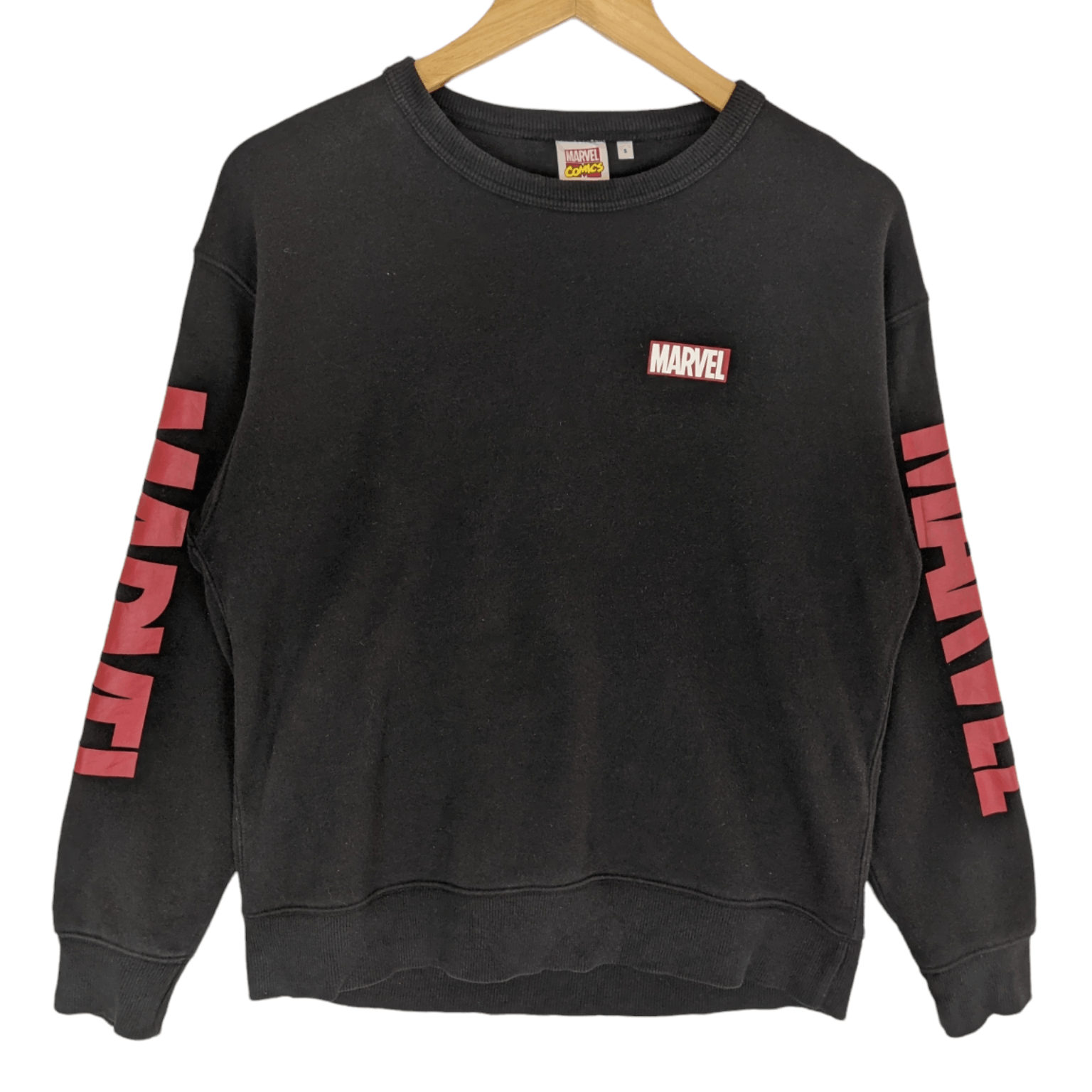 Japanese Brand × Marvel Comics MARVEL Sidetape Crewneck Jumper Sweatshirt Size US S / EU 44-46 / 1 - 2 Thumbnail