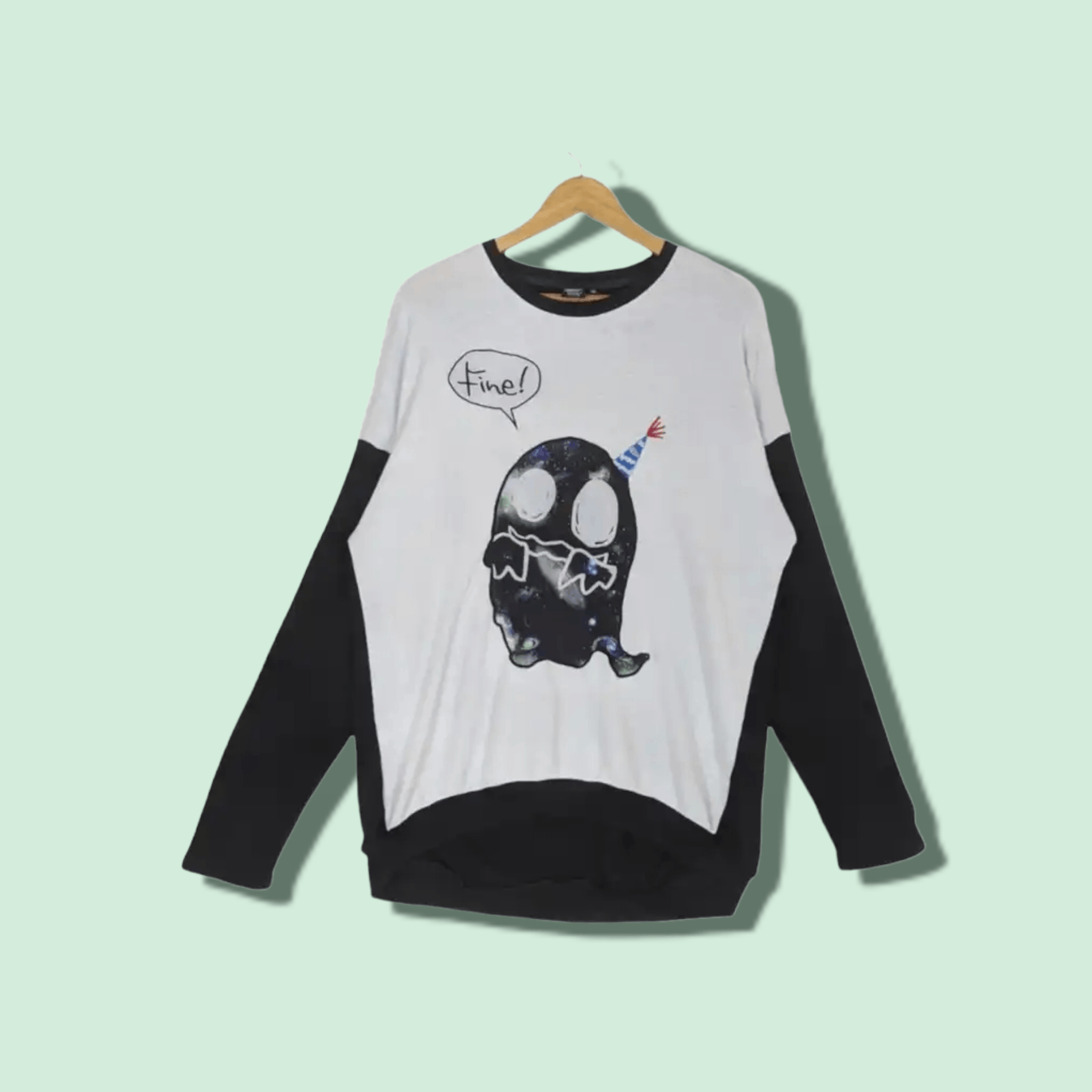 Japanese Brand SCOLAR PARITY Skeleton Skull Party Jumper Sweatshirt Size US M / EU 48-50 / 2 - 1 Thumbnail