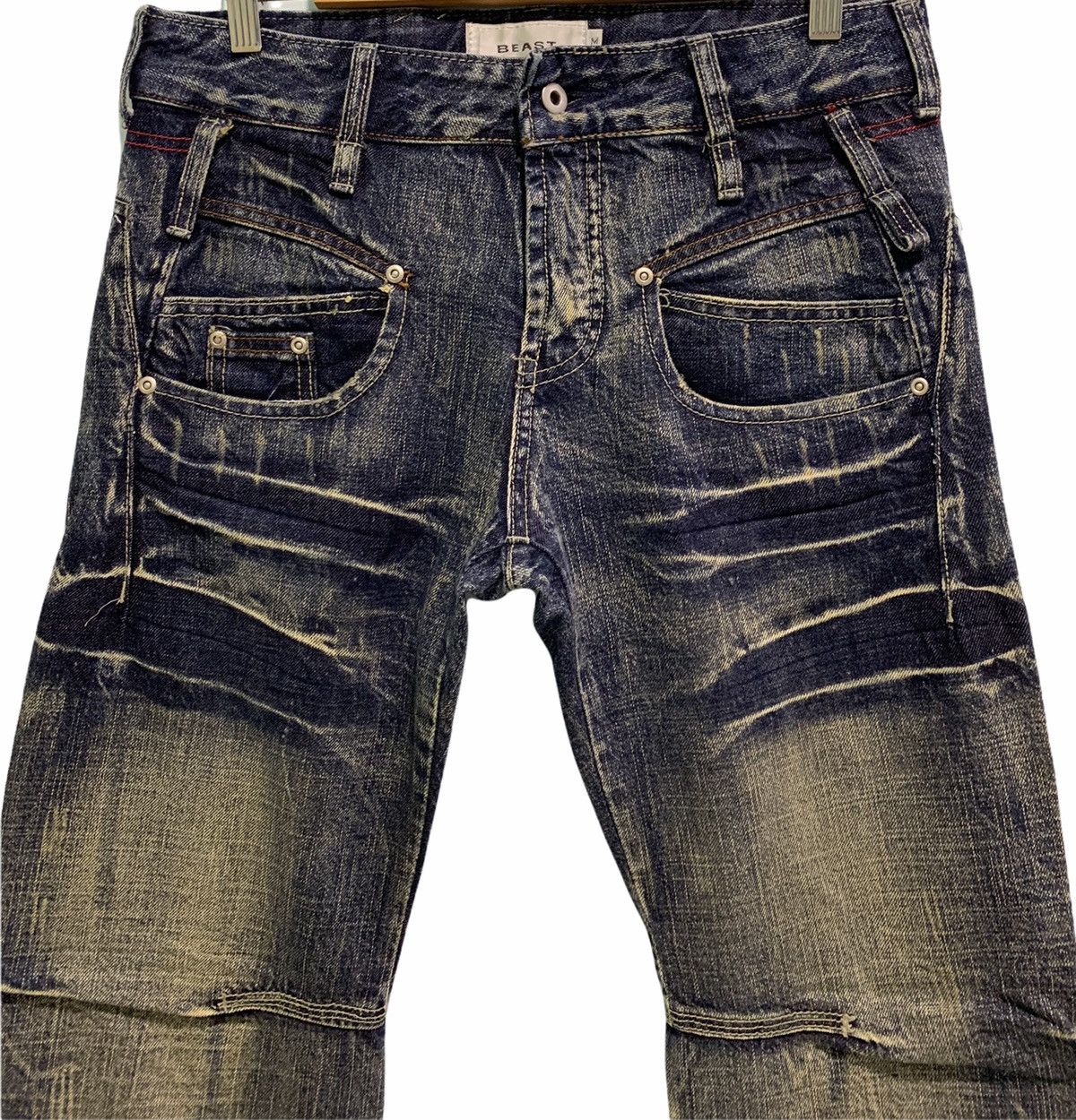 Japanese Brand Beast Japanese Brand Asid Wash Denim Size US 32 / EU 48 - 13 Thumbnail