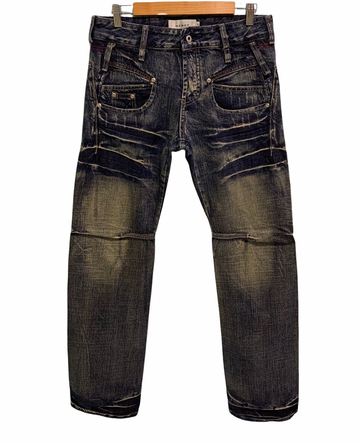 Japanese Brand Beast Japanese Brand Asid Wash Denim Size US 32 / EU 48 - 4 Thumbnail