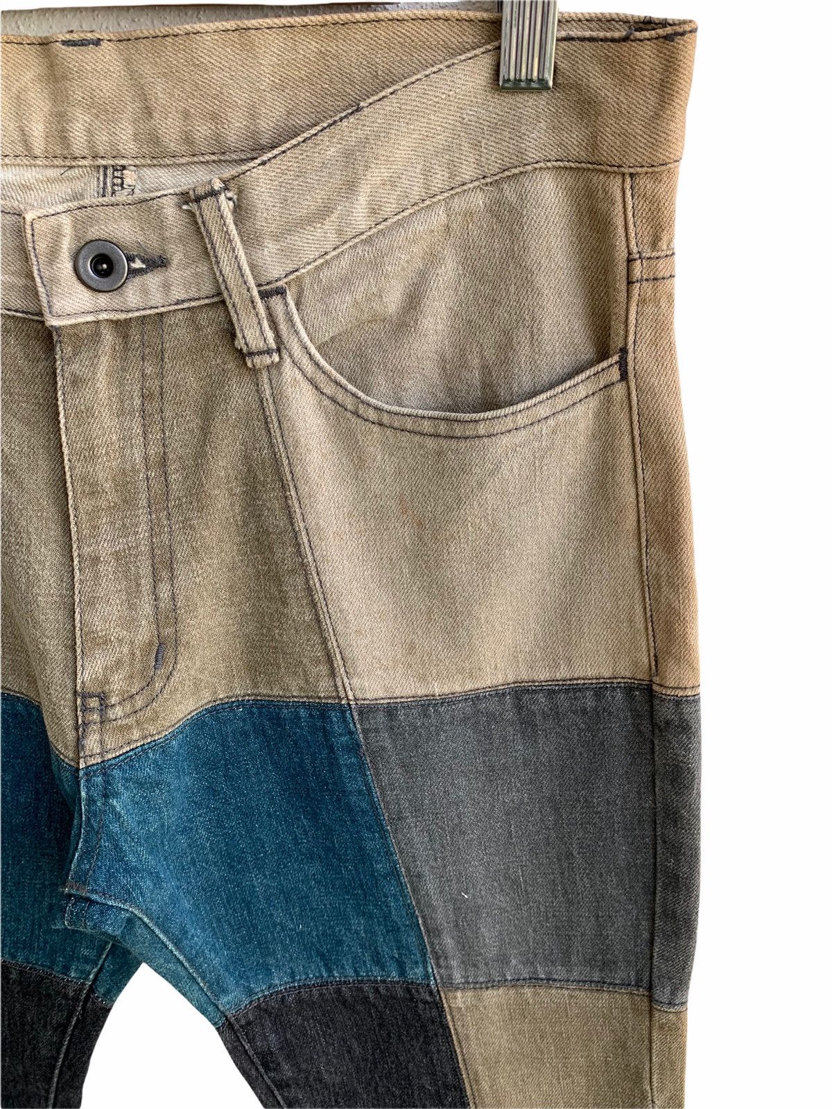 Japanese Brand Vintage JapaneseBrand Rupert EDGE Patchwork Denim Pant Size US 32 / EU 48 - 9 Thumbnail