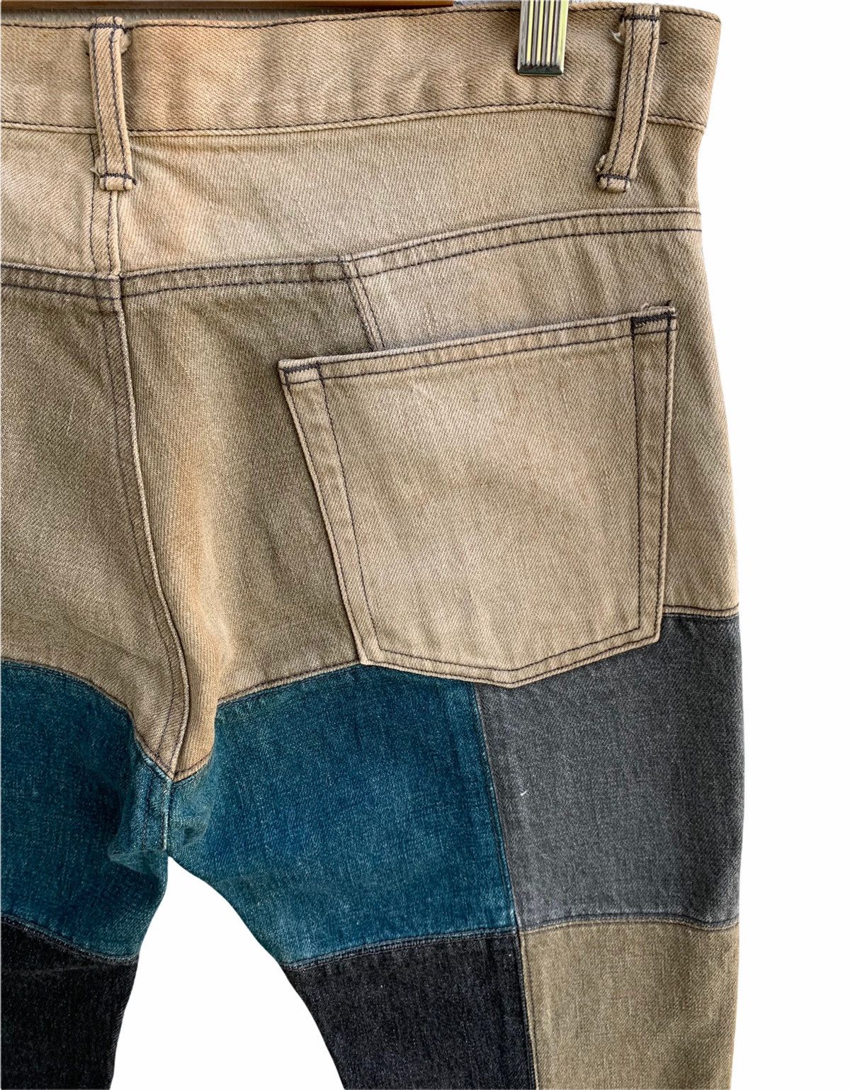 Japanese Brand Vintage JapaneseBrand Rupert EDGE Patchwork Denim Pant Size US 32 / EU 48 - 10 Thumbnail