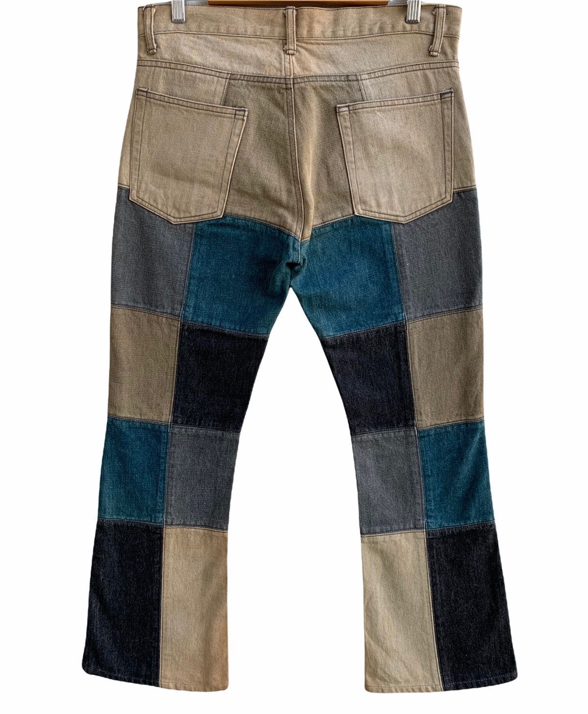 Japanese Brand Vintage JapaneseBrand Rupert EDGE Patchwork Denim Pant Size US 32 / EU 48 - 2 Thumbnail