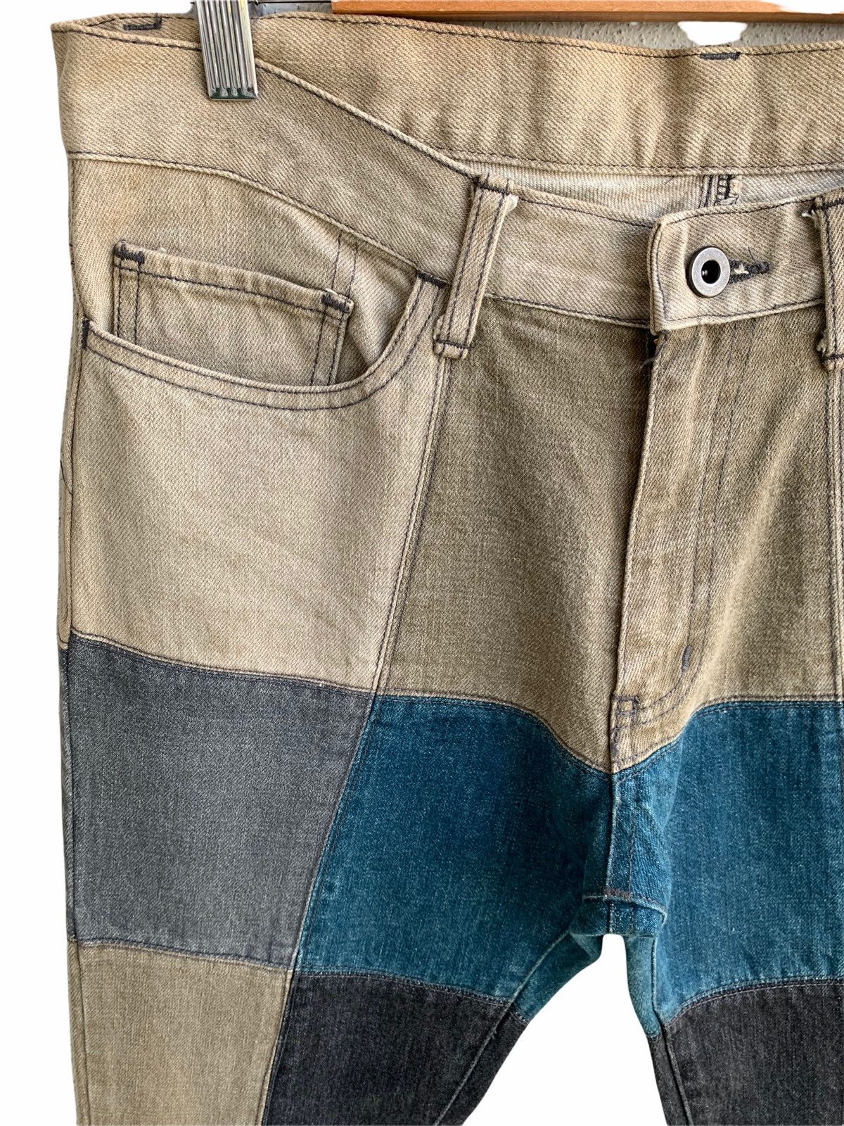 Japanese Brand Vintage JapaneseBrand Rupert EDGE Patchwork Denim Pant Size US 32 / EU 48 - 8 Thumbnail