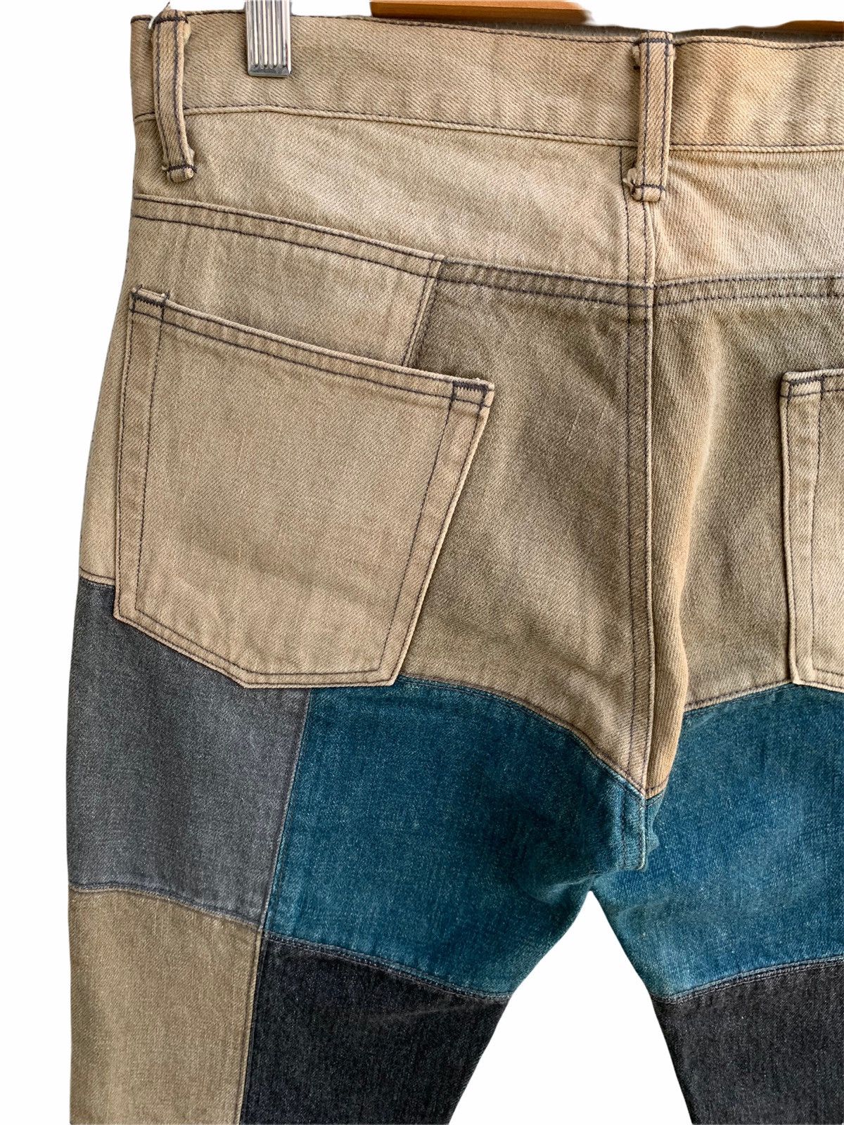 Japanese Brand Vintage JapaneseBrand Rupert EDGE Patchwork Denim Pant Size US 32 / EU 48 - 11 Thumbnail