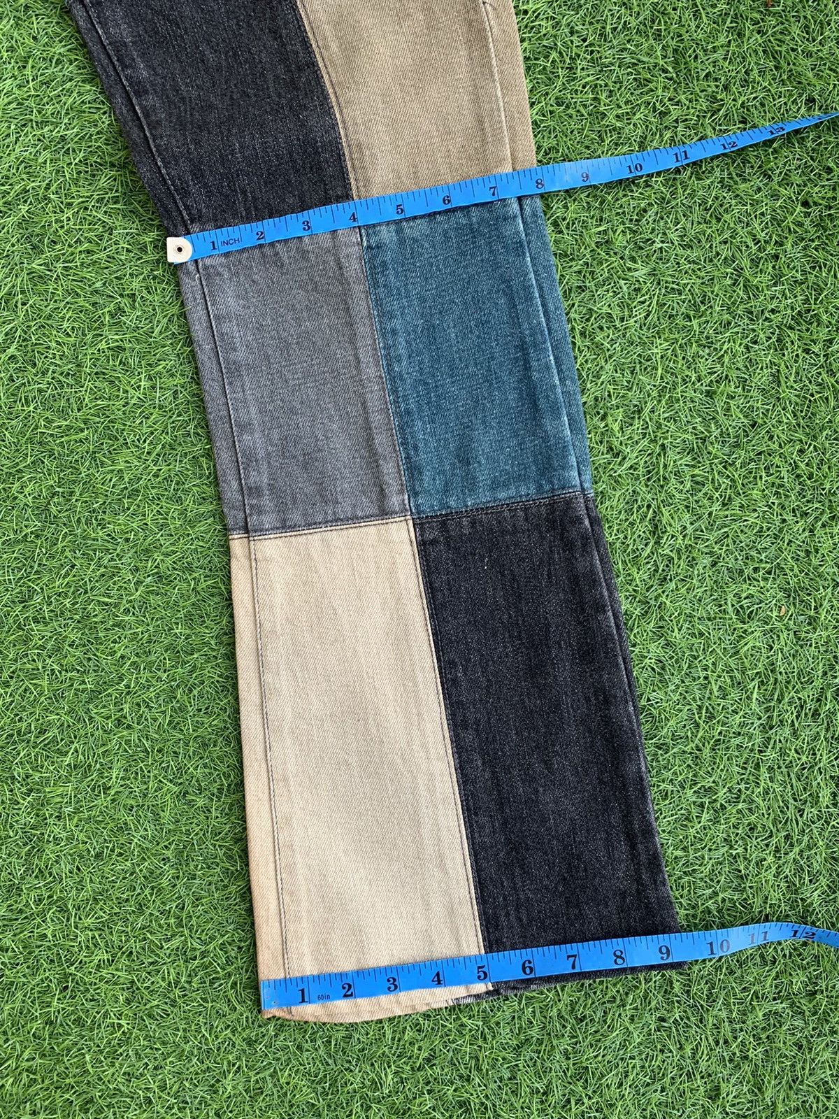 Japanese Brand Vintage JapaneseBrand Rupert EDGE Patchwork Denim Pant Size US 32 / EU 48 - 18 Thumbnail