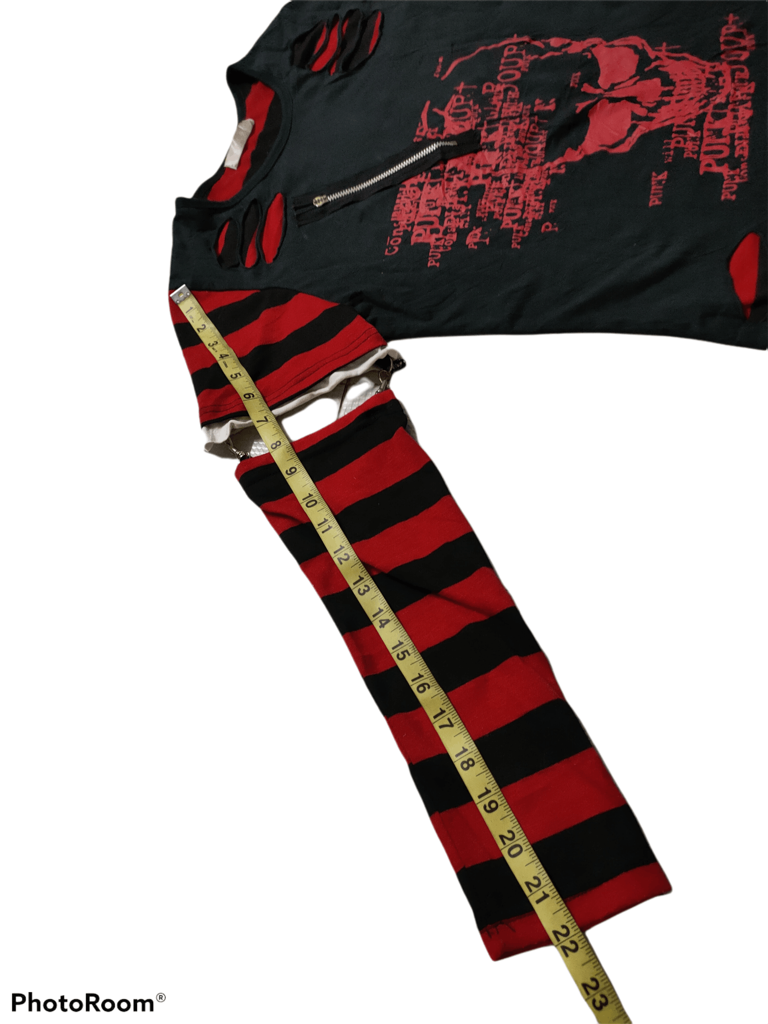 AC/DC × Japanese Brand ACDC RAG Asymmetrical Long Sleeve T-Shirt Size US M / EU 48-50 / 2 - 6 Thumbnail