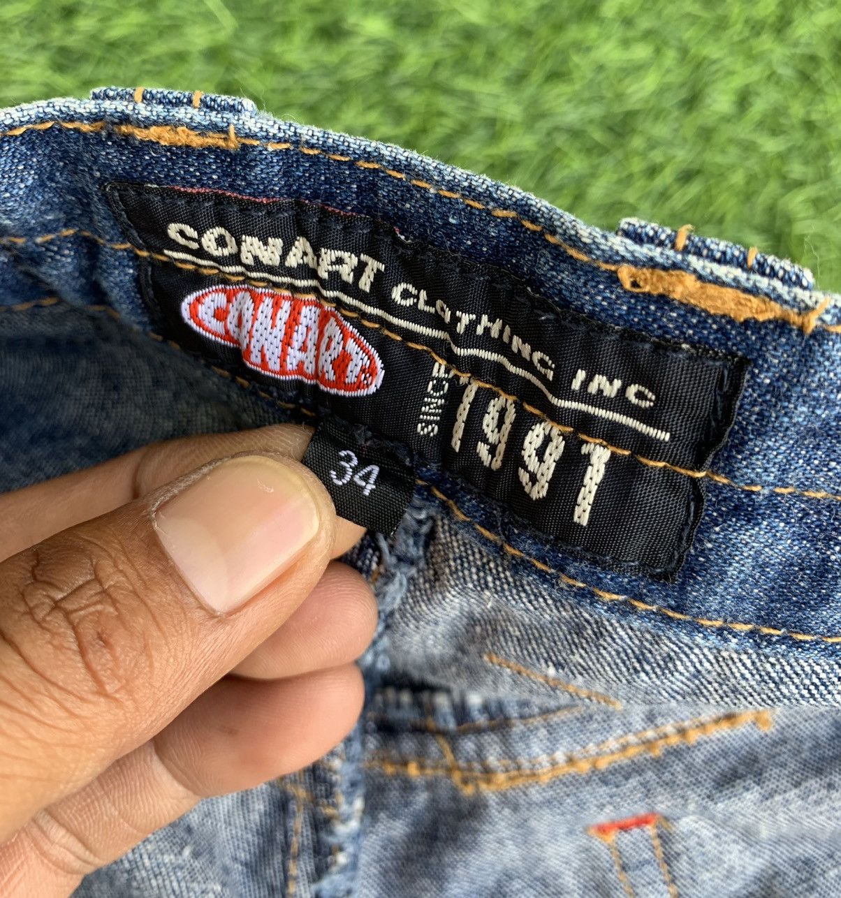 Japanese Brand Vintage Conart Skateboard Brush Painter Denim Pant Size US 32 / EU 48 - 11 Thumbnail