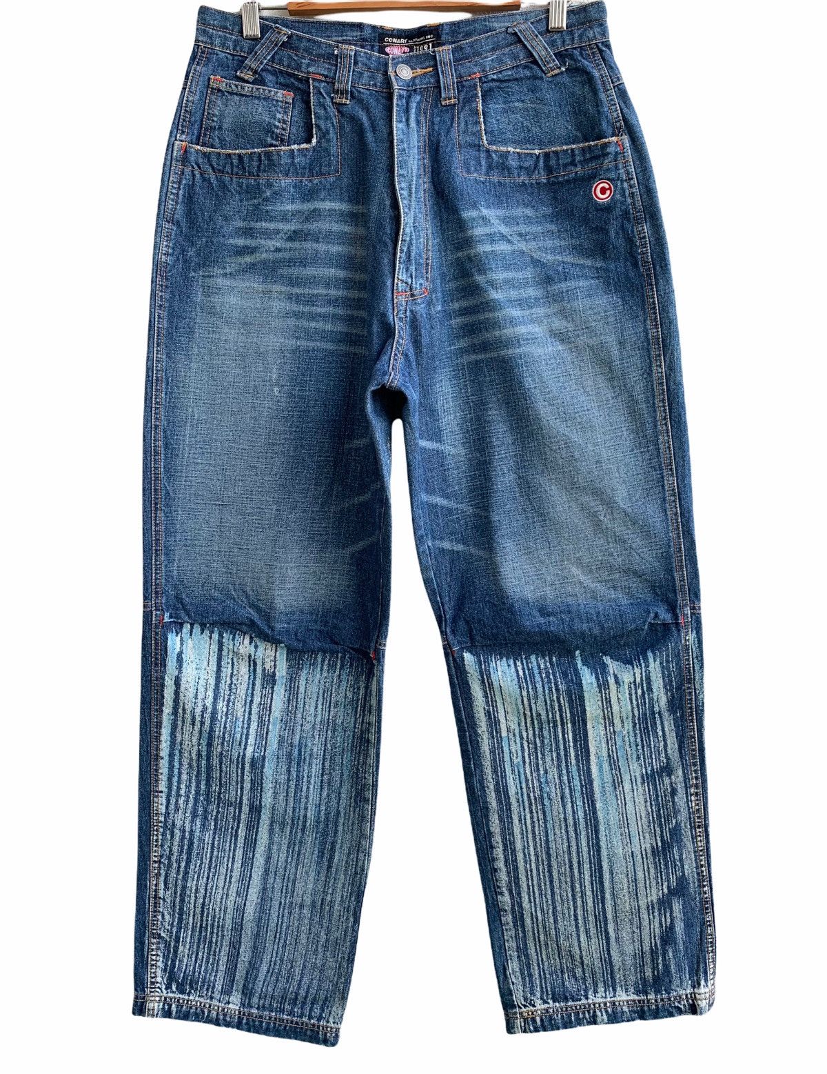 Japanese Brand Vintage Conart Skateboard Brush Painter Denim Pant Size US 32 / EU 48 - 1 Thumbnail
