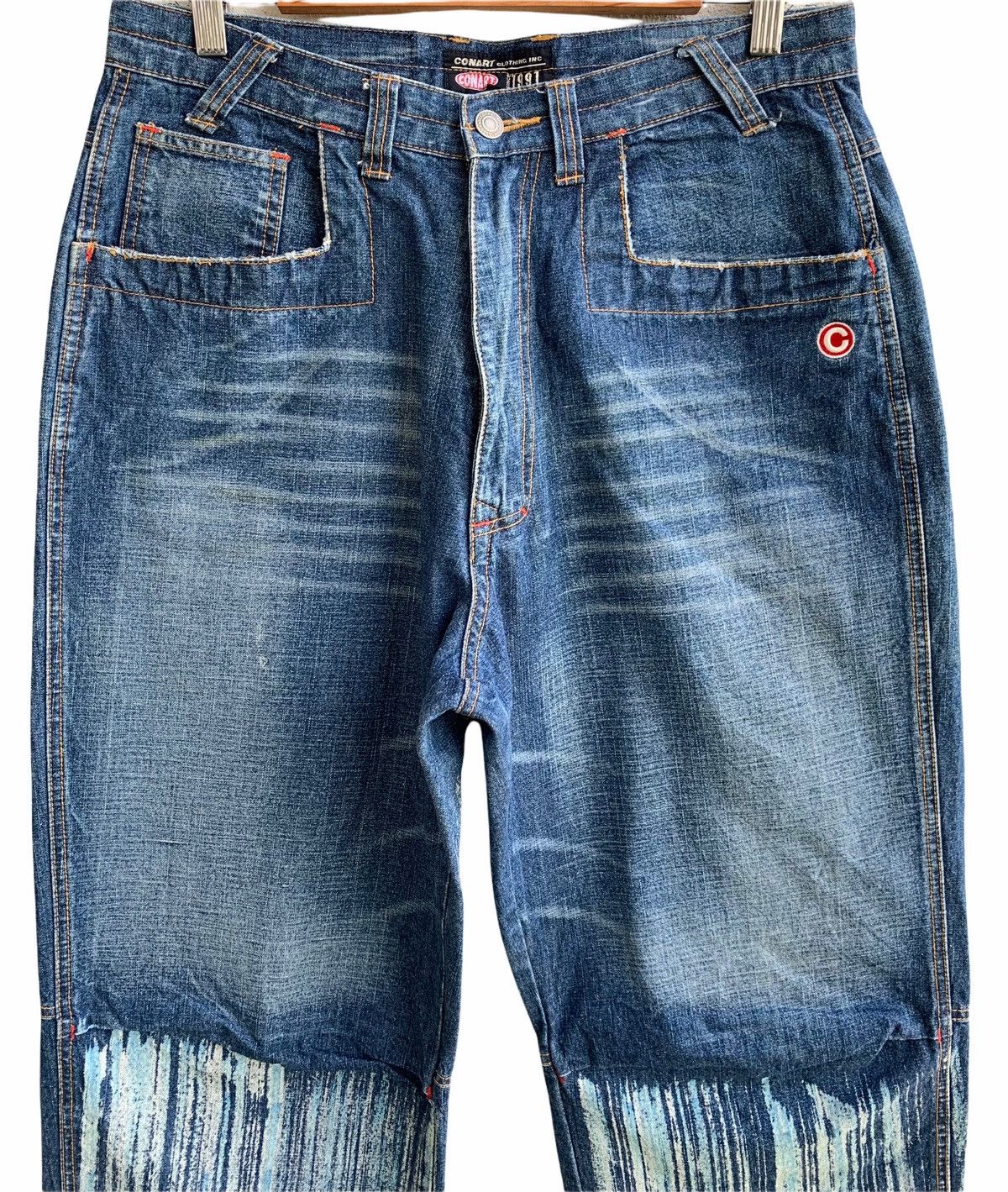 Japanese Brand Vintage Conart Skateboard Brush Painter Denim Pant Size US 32 / EU 48 - 3 Thumbnail