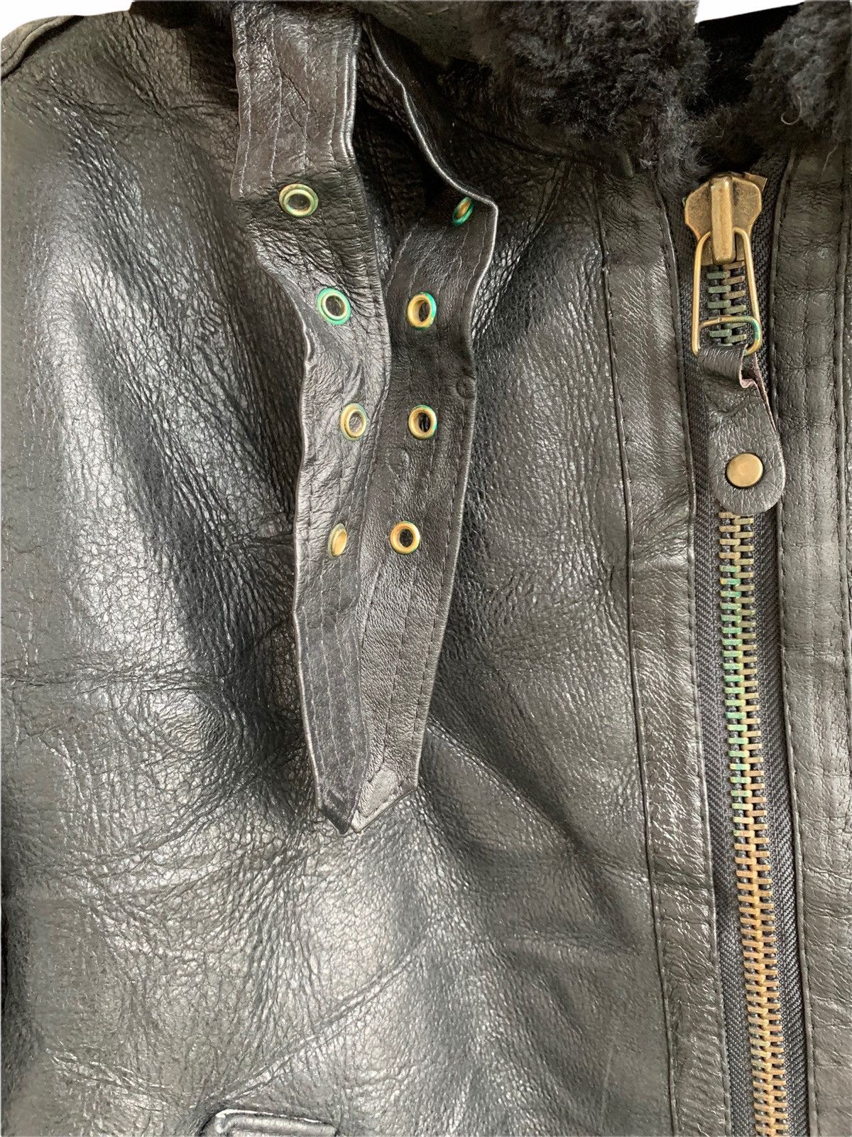 Vintage VTG Leather Jaket Us Air Force Kenny West style Size US M / EU 48-50 / 2 - 12 Thumbnail