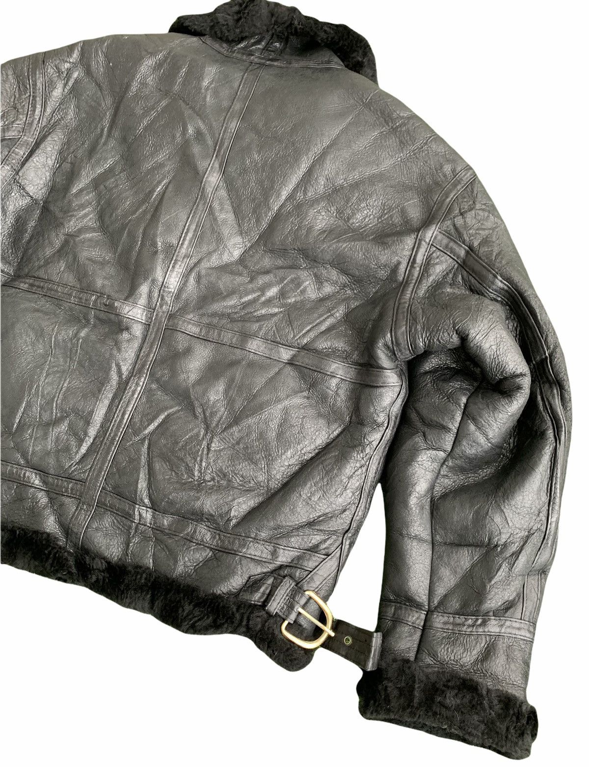 Vintage VTG Leather Jaket Us Air Force Kenny West style Size US M / EU 48-50 / 2 - 9 Thumbnail