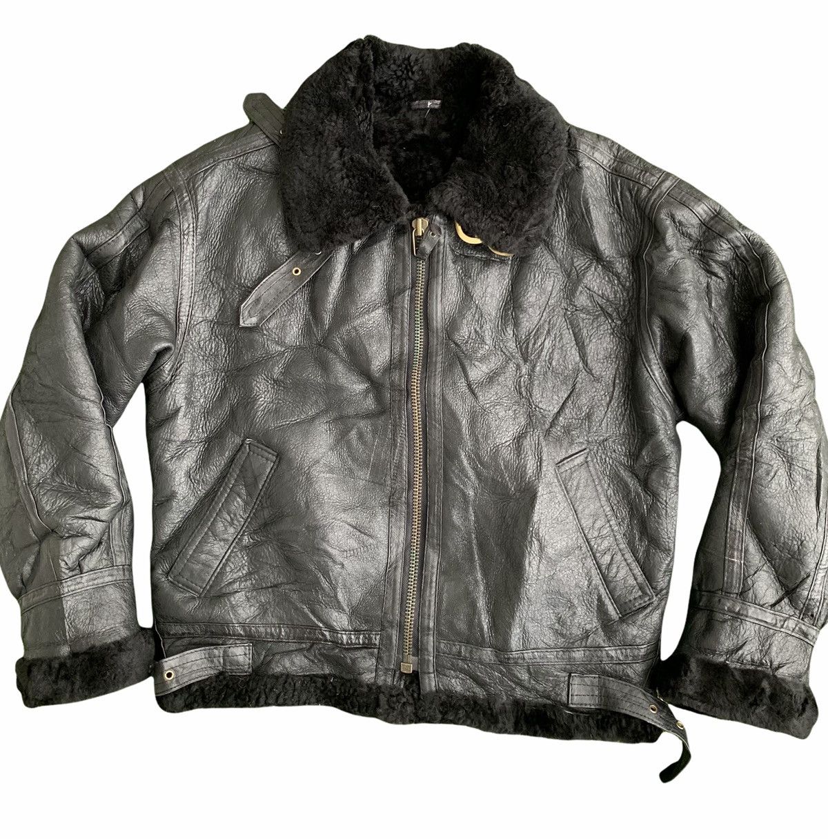 Vintage VTG Leather Jaket Us Air Force Kenny West style Size US M / EU 48-50 / 2 - 4 Thumbnail