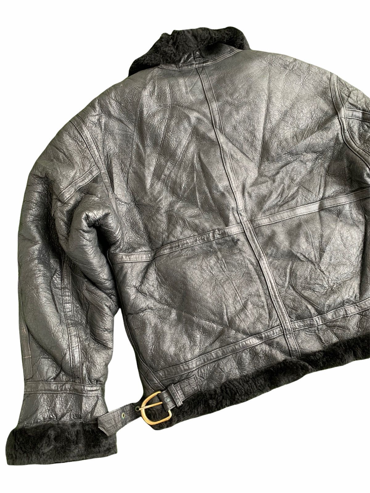 Vintage VTG Leather Jaket Us Air Force Kenny West style Size US M / EU 48-50 / 2 - 6 Thumbnail