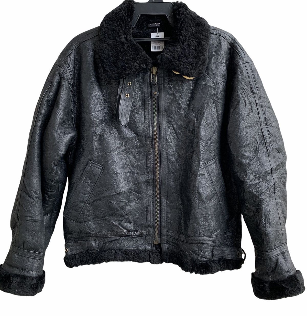 Vintage VTG Leather Jaket Us Air Force Kenny West style Size US M / EU 48-50 / 2 - 2 Thumbnail