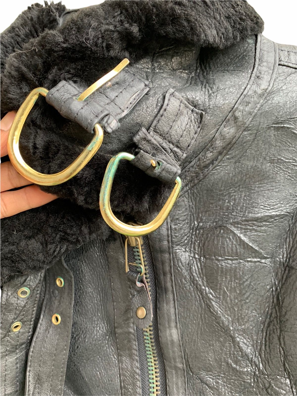 Vintage VTG Leather Jaket Us Air Force Kenny West style Size US M / EU 48-50 / 2 - 13 Thumbnail
